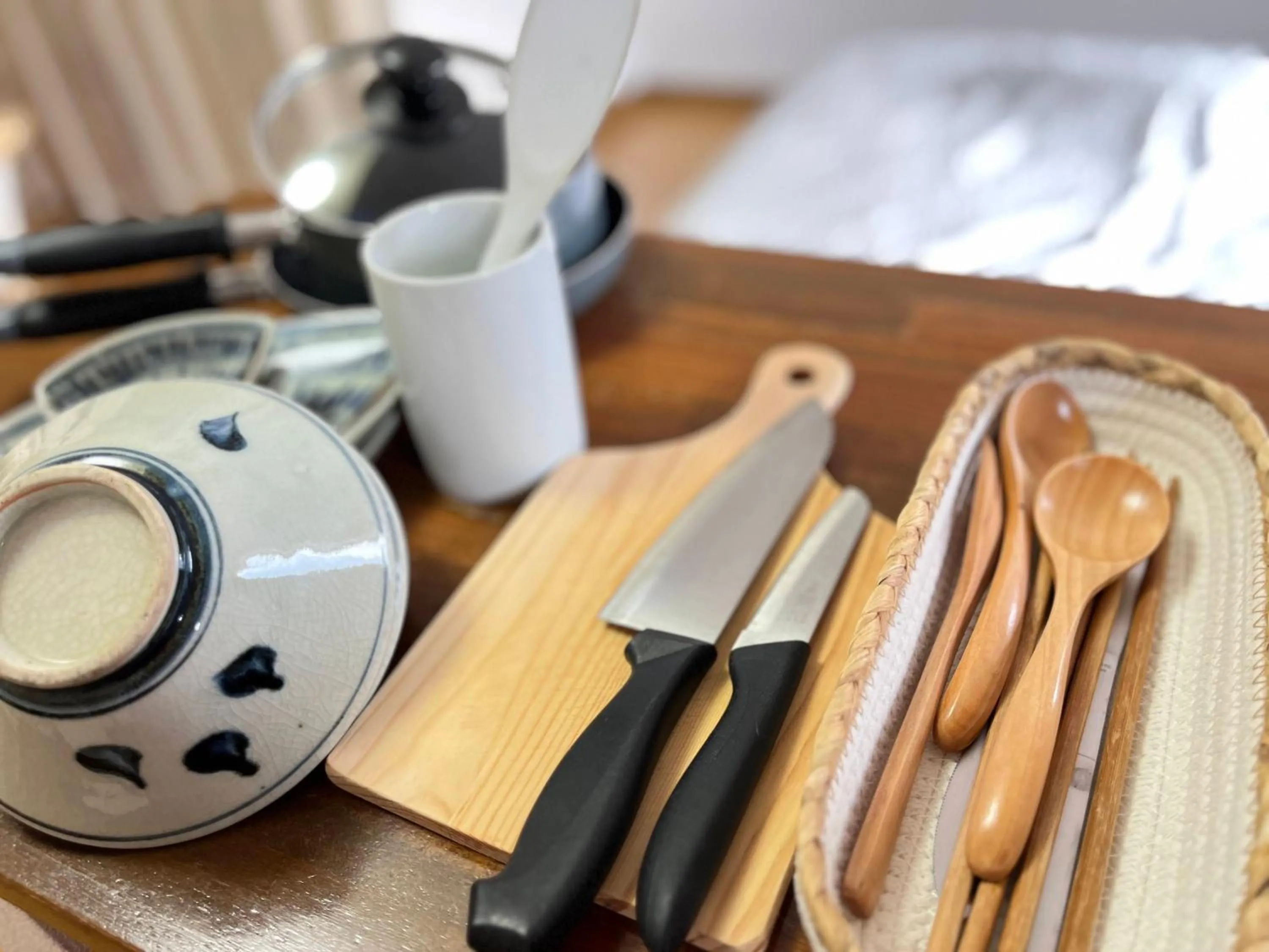 Kitchen or kitchenette in ᛃ 眠りの癒 ᛃ Cozy Apt In The Heart of Beppu 201