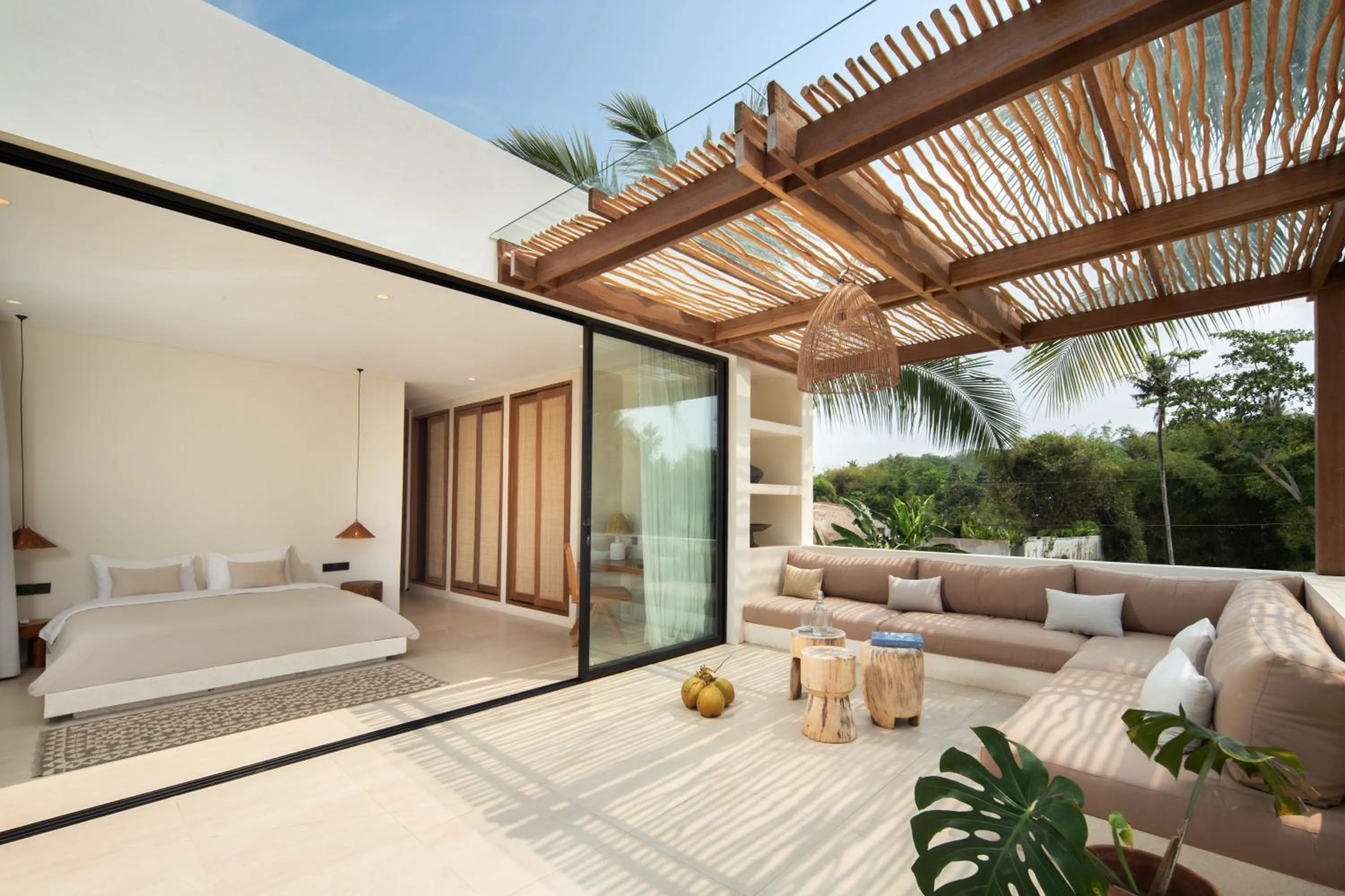 Bed in Tias Villas