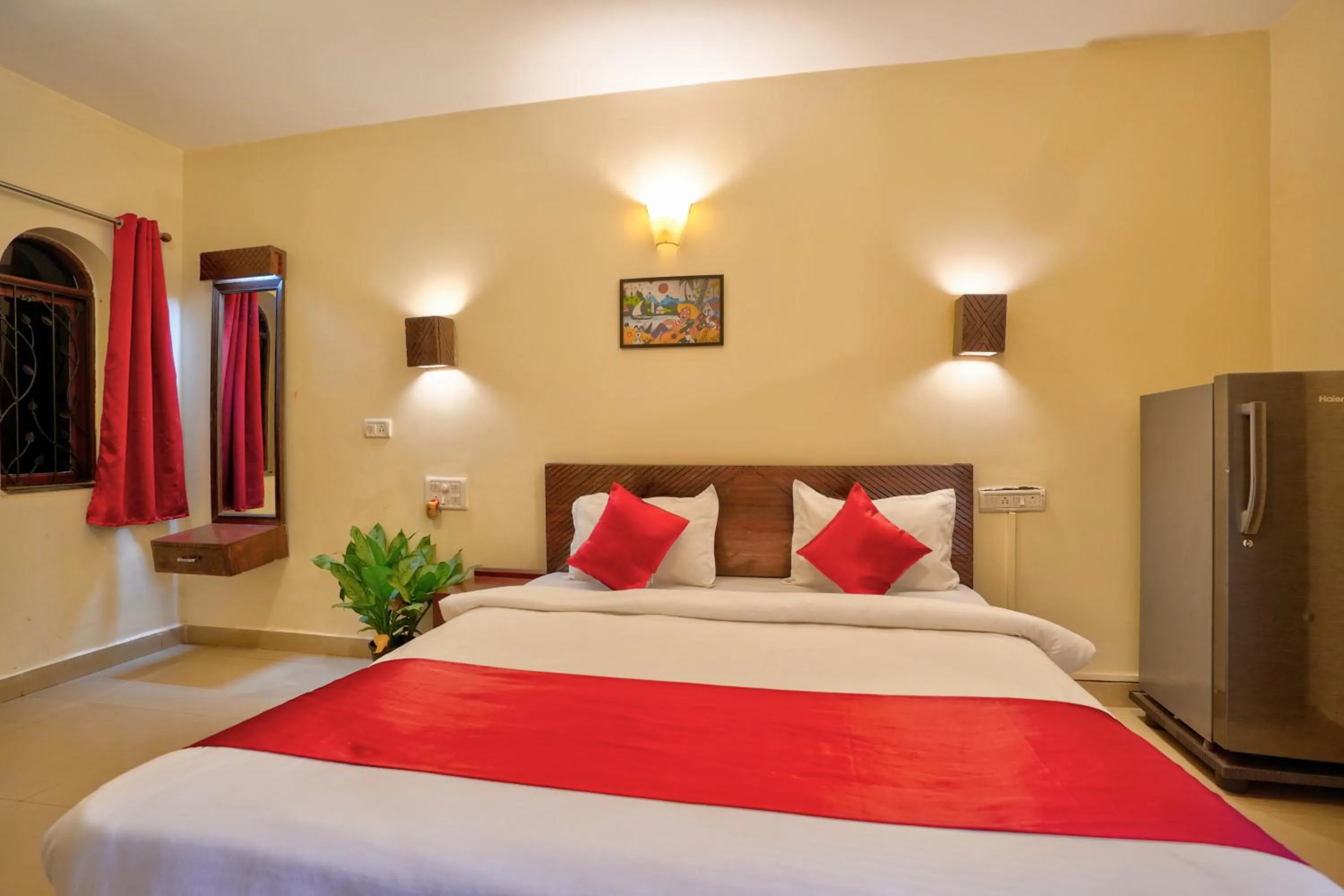 Bed in Hotel Salty Waves Baga