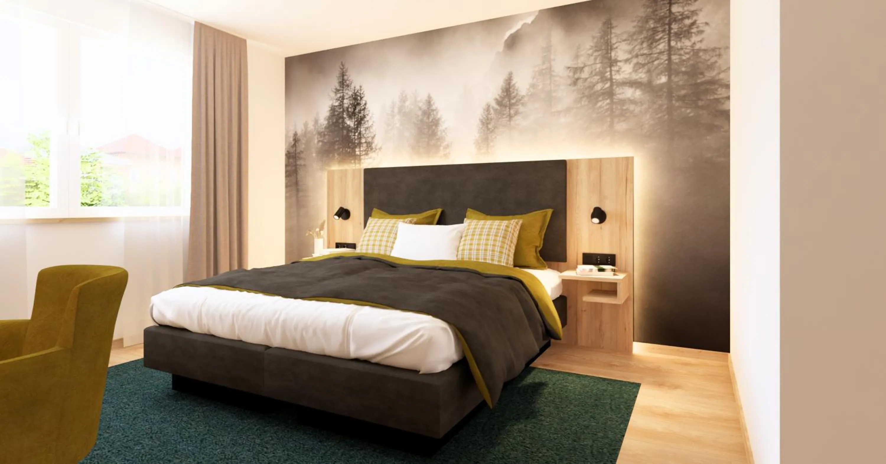 Bed in Wohlfühlhotel zur Grässelmühle