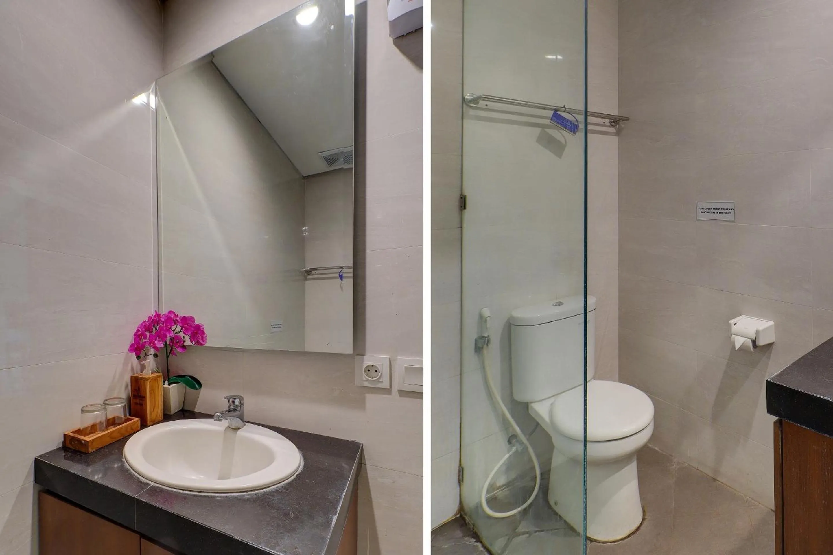 Bathroom in OYO Life 92852 Singgah Hotel Legian