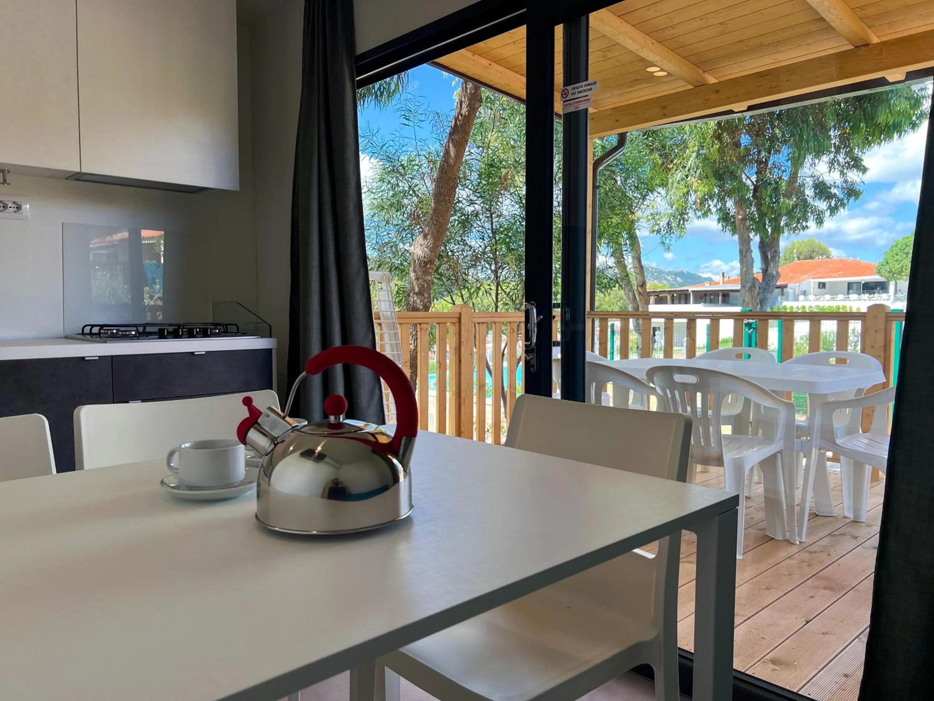 Patio in Camping Village Capo D'Orso