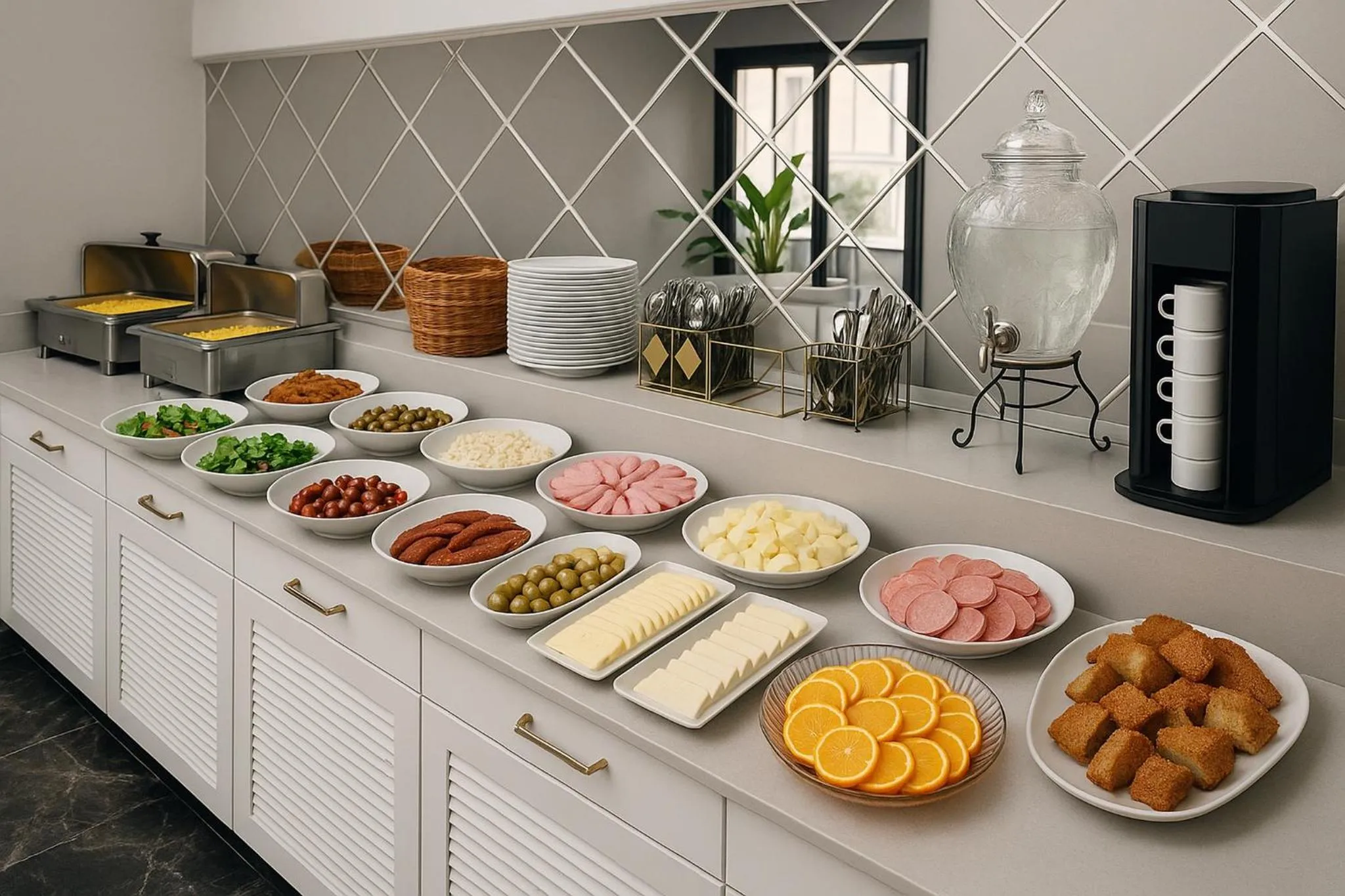 Buffet breakfast in Çorlu Safir Hotel & City Center