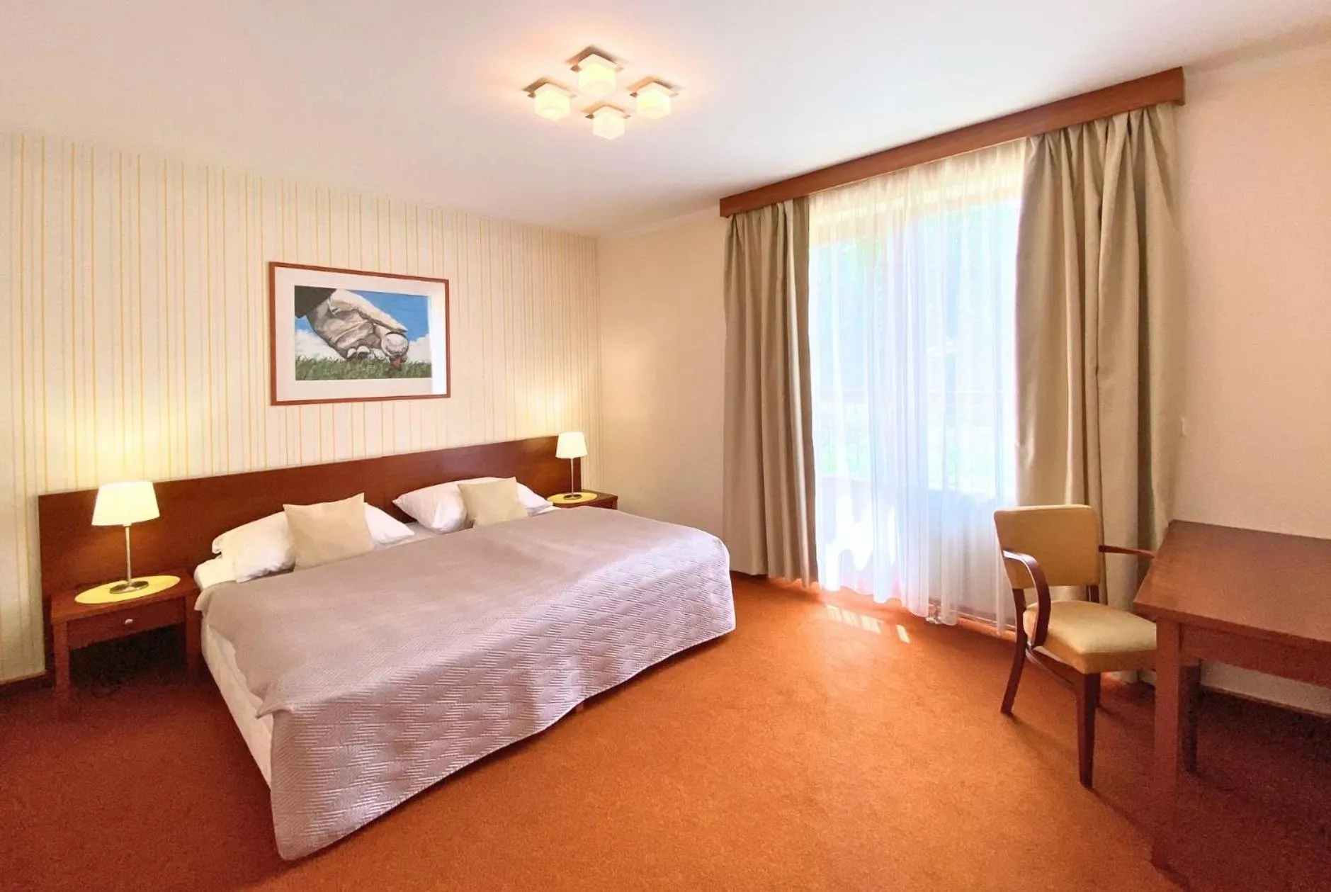 Bed in Golf Hotel Austerlitz