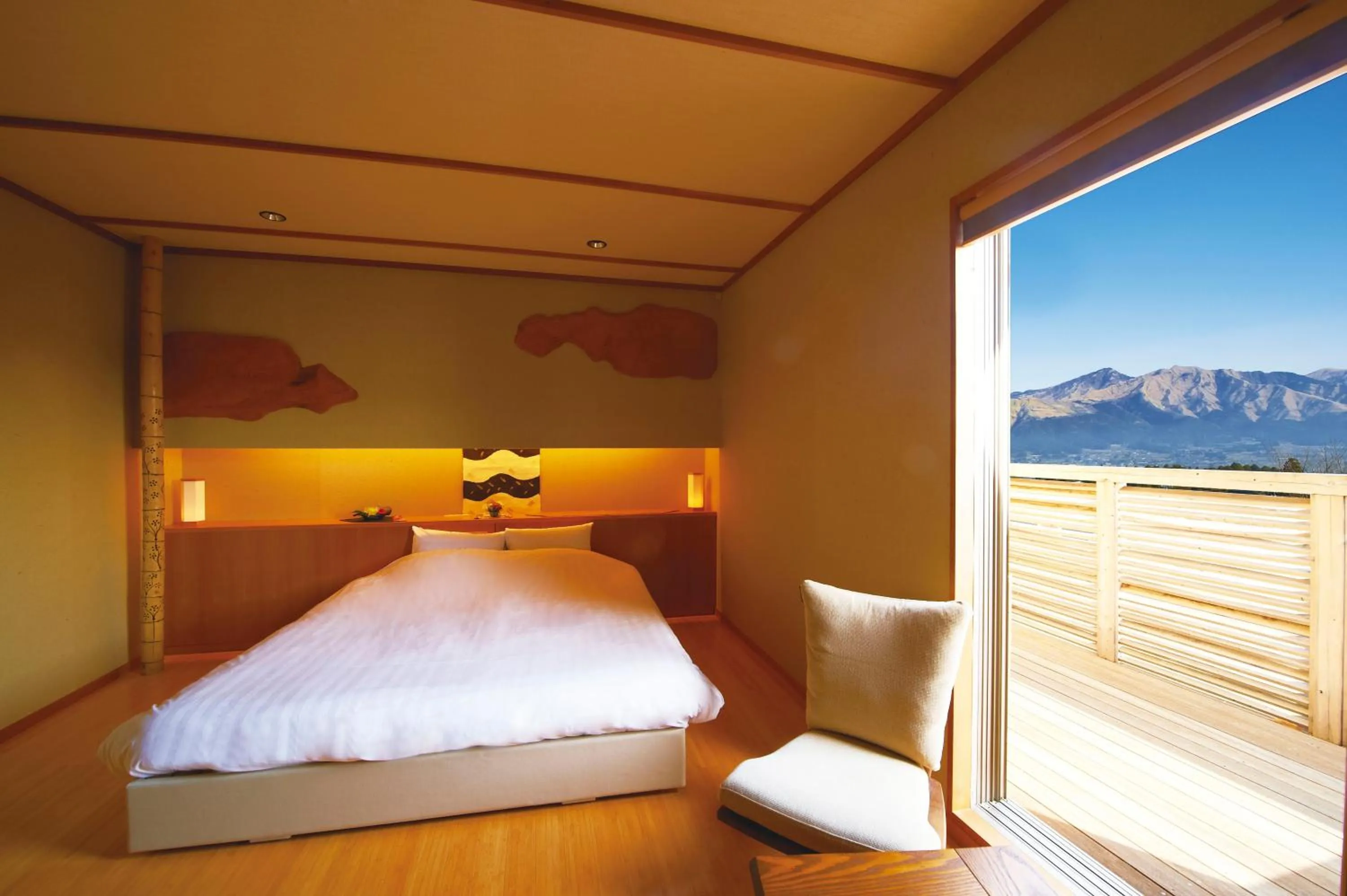 View (from property/room), Bed in Bettei Soan