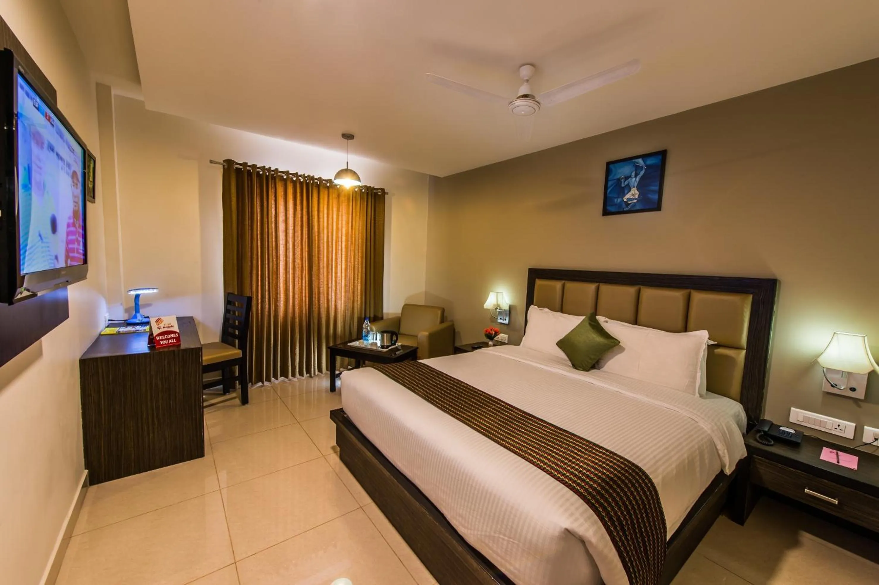 Bed in Plaza Hotel Trichy