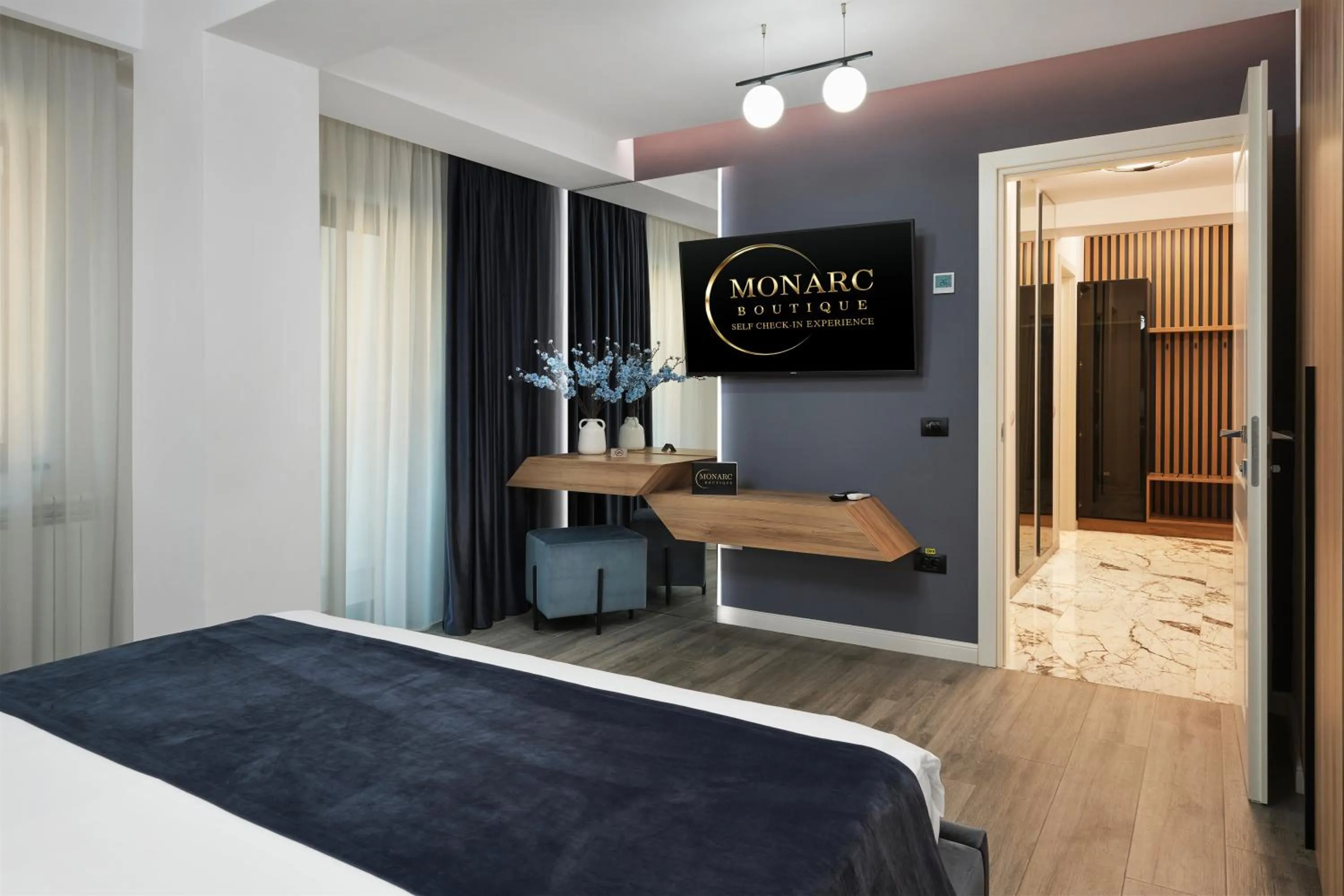 Bed in MONARC Boutique ApartHotel - SELF CHECK-IN