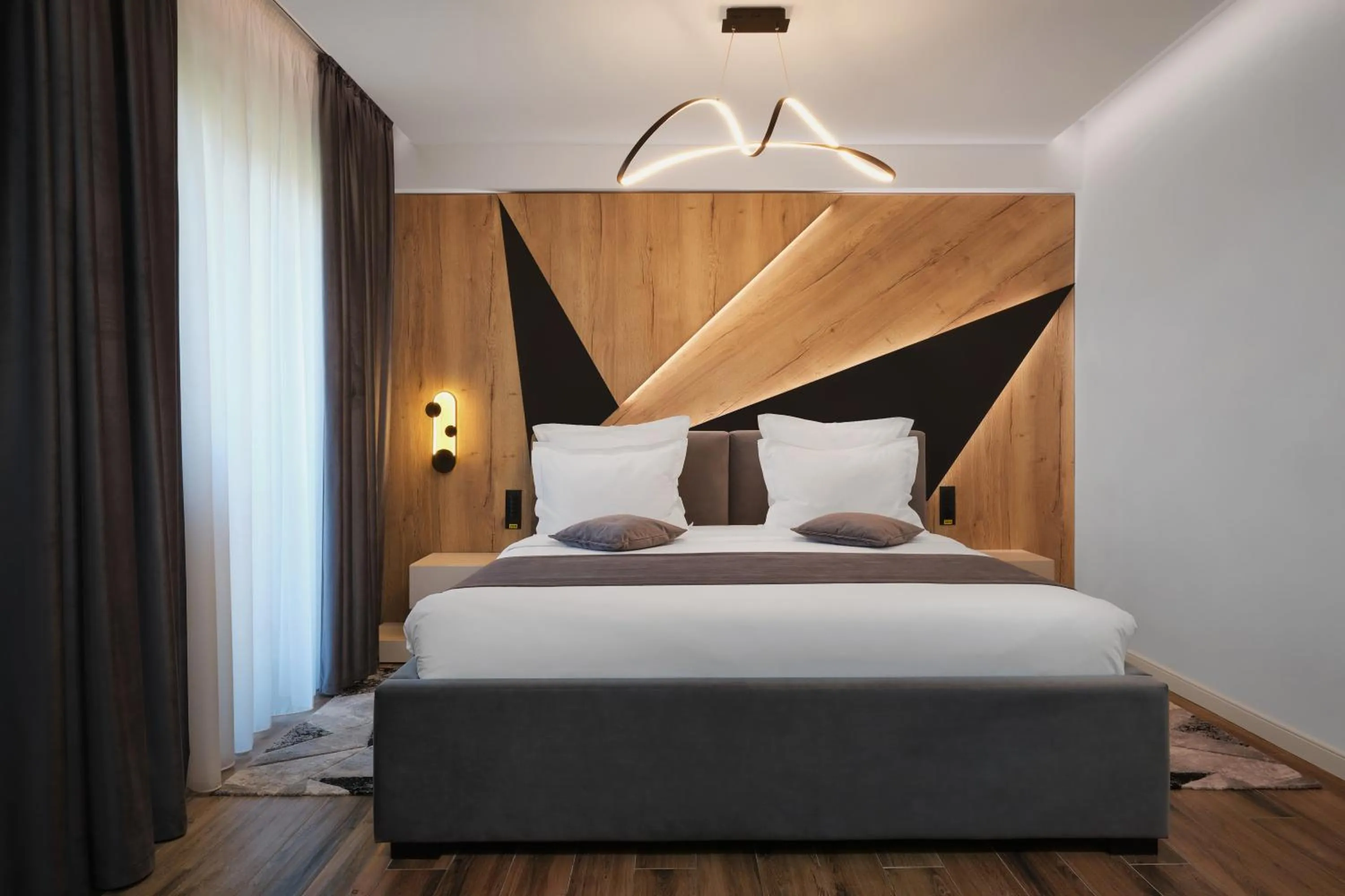 Bed in MONARC Boutique ApartHotel - SELF CHECK-IN