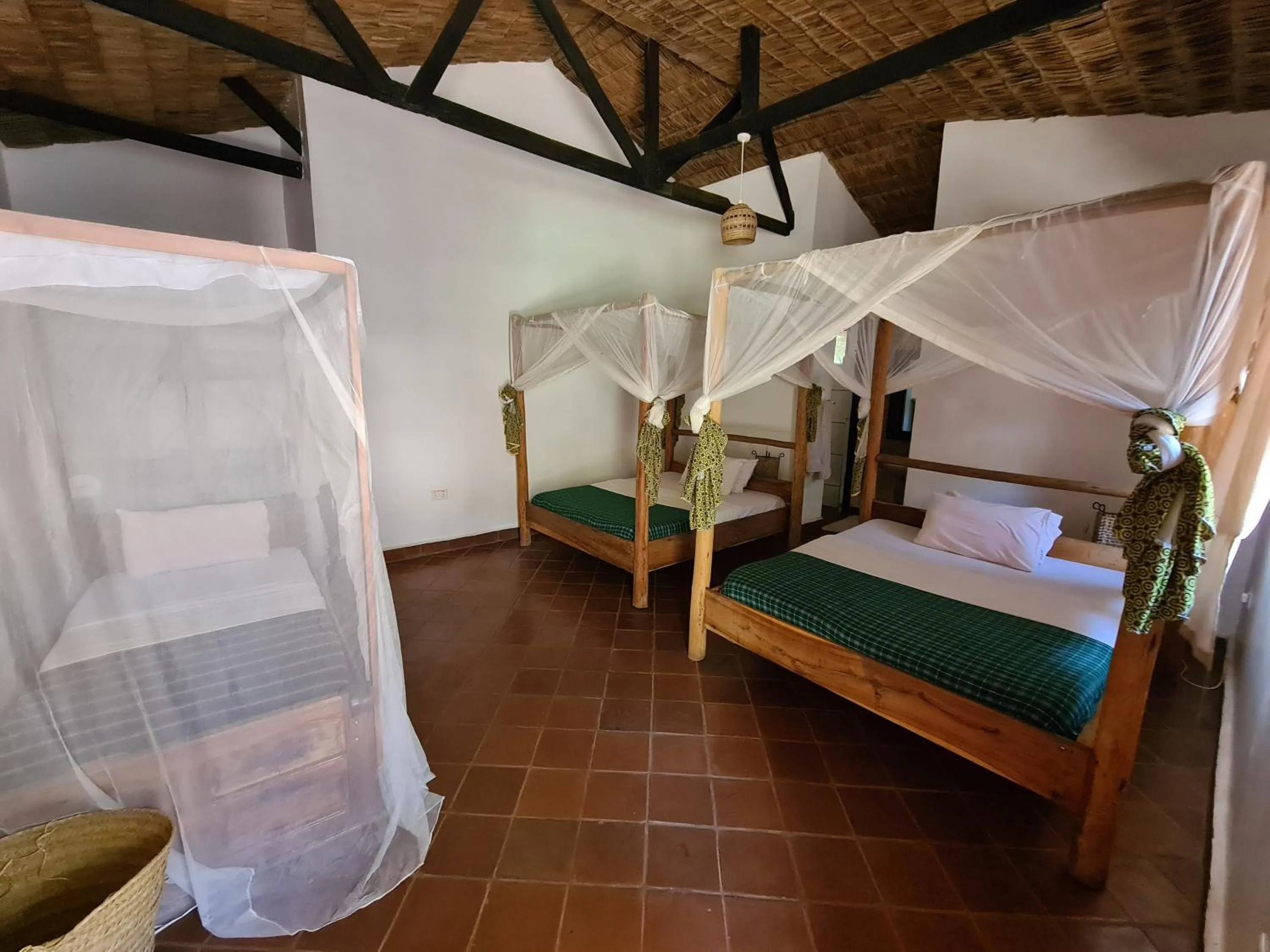 Bed in Honey Badger Lodge