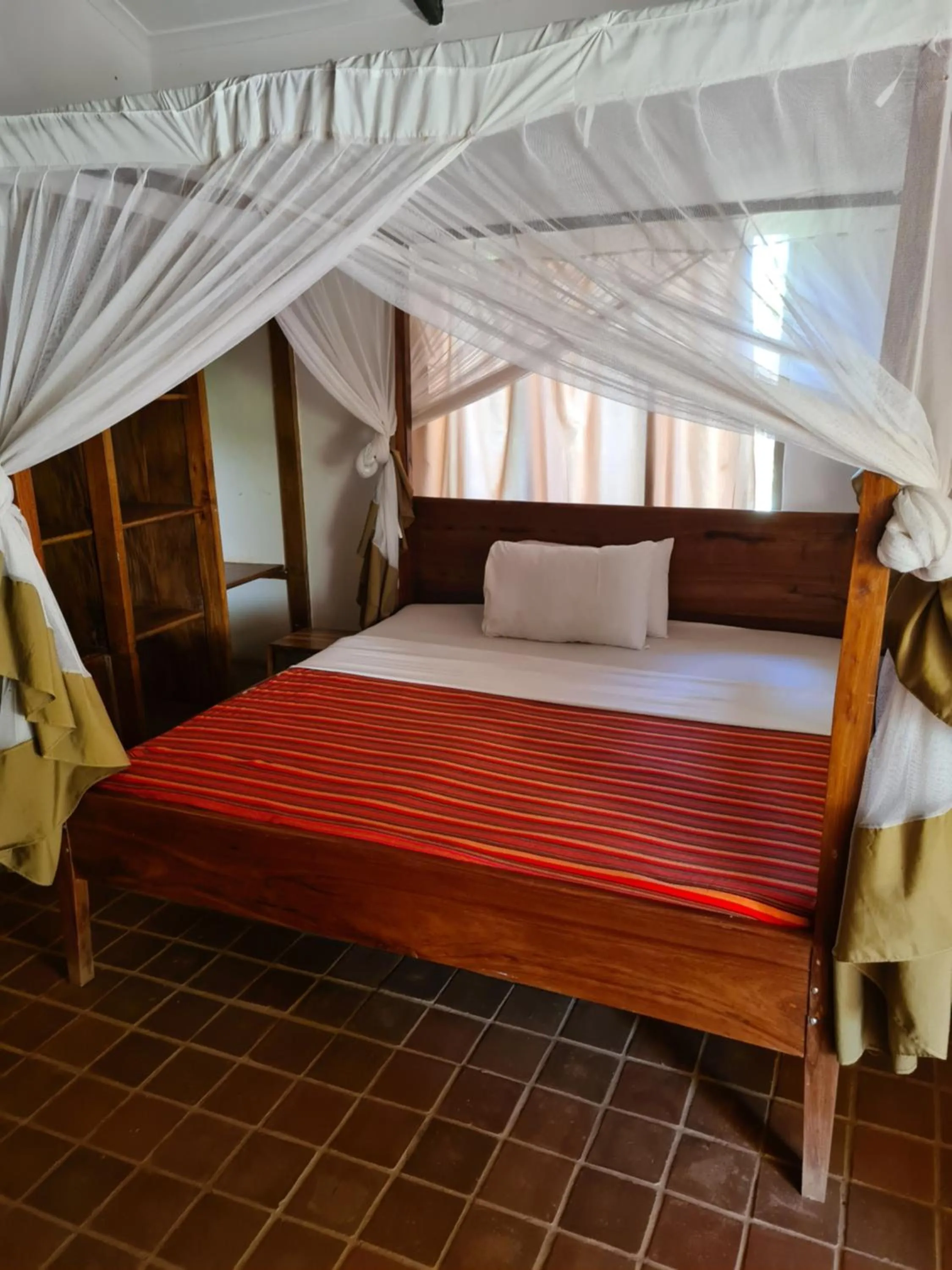 Bed in Honey Badger Lodge