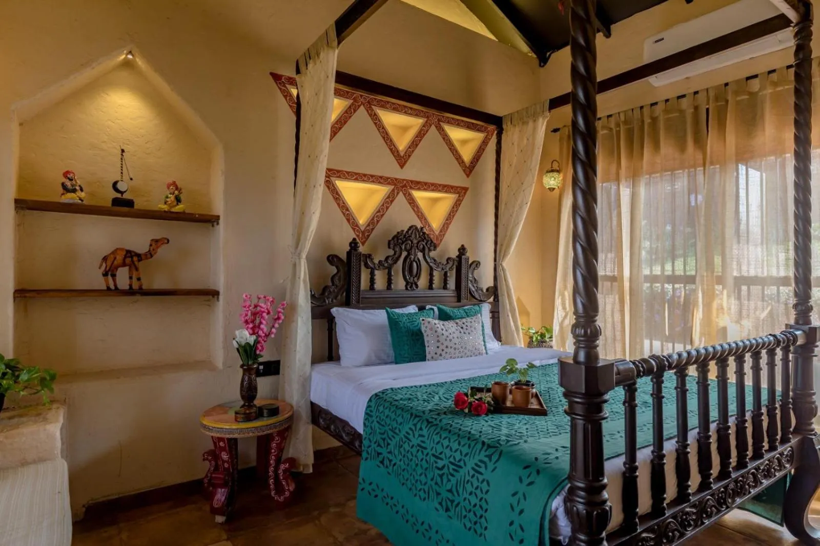 Bed in Dio Regaalo Theme Resort, Ratnagiri