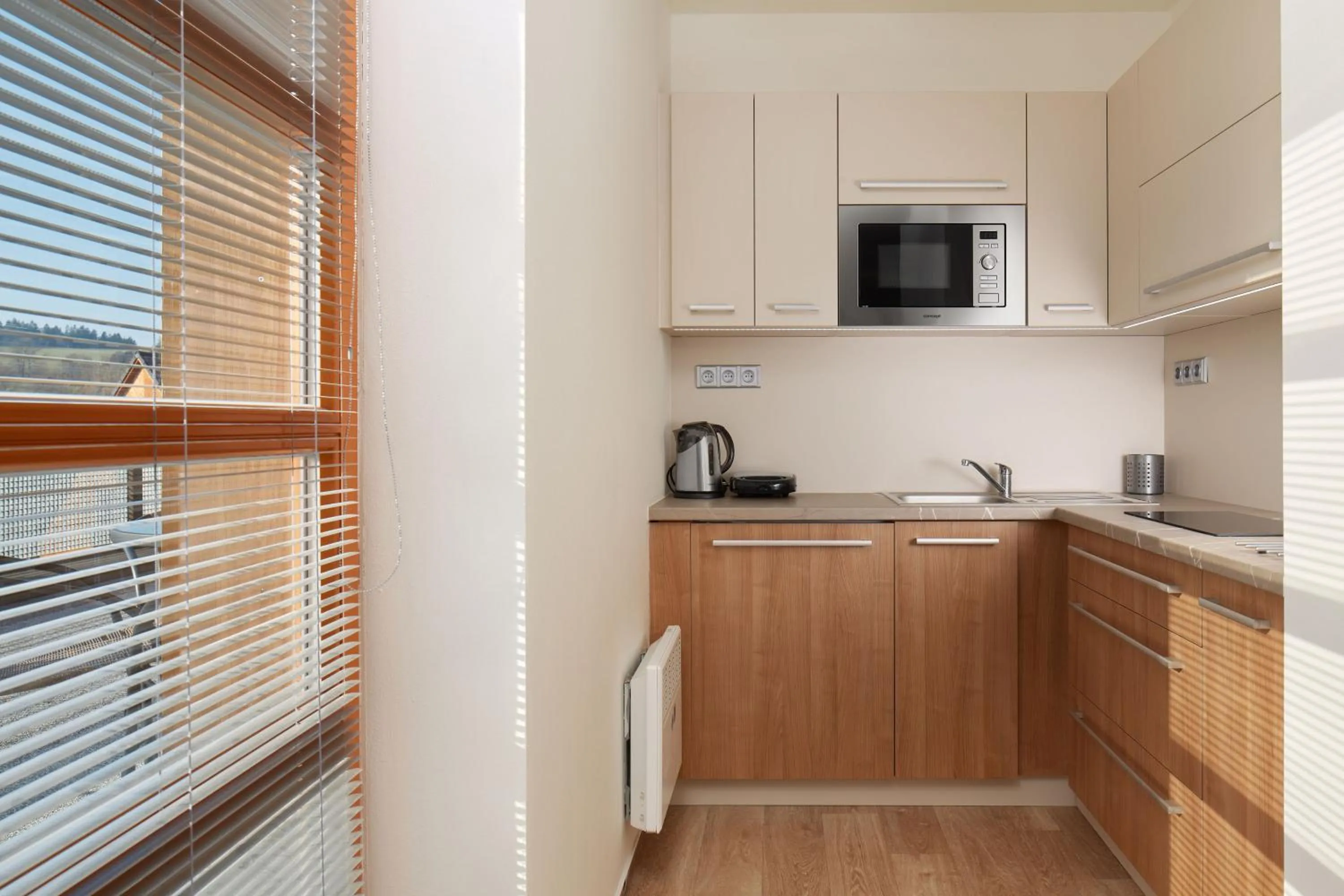 Kitchen or kitchenette in Wellness Hotel Říčky