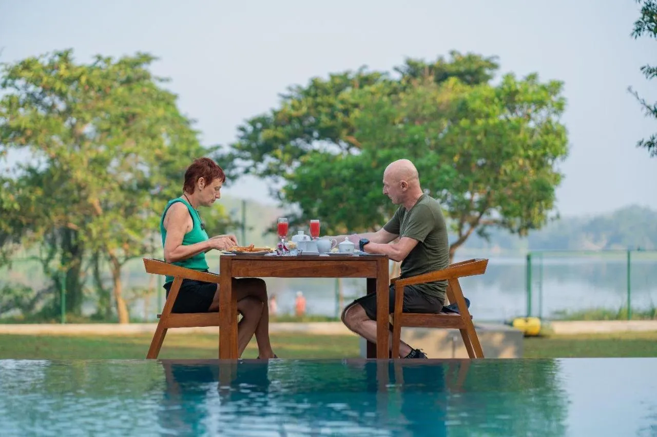 People in Thimbiri Wewa Resort Wilpattu