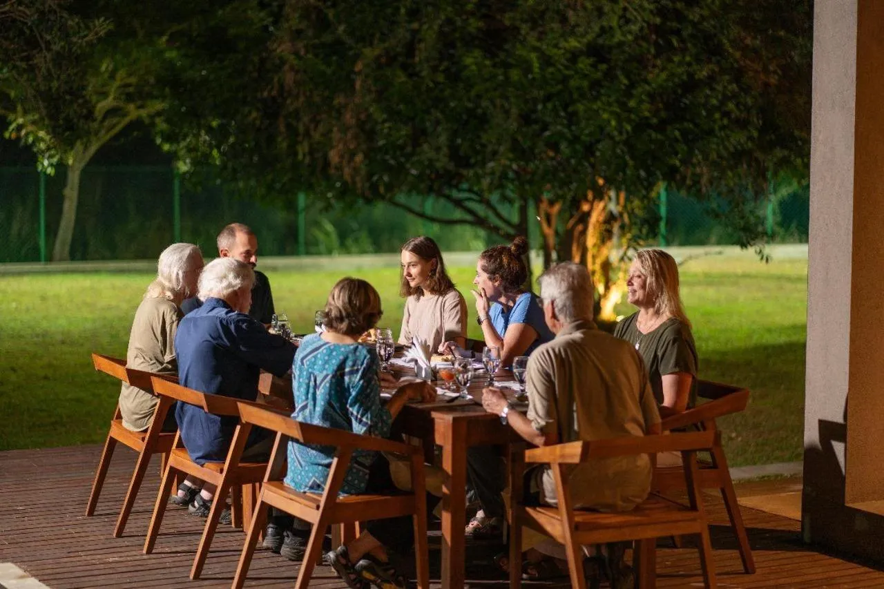 People in Thimbiri Wewa Resort Wilpattu