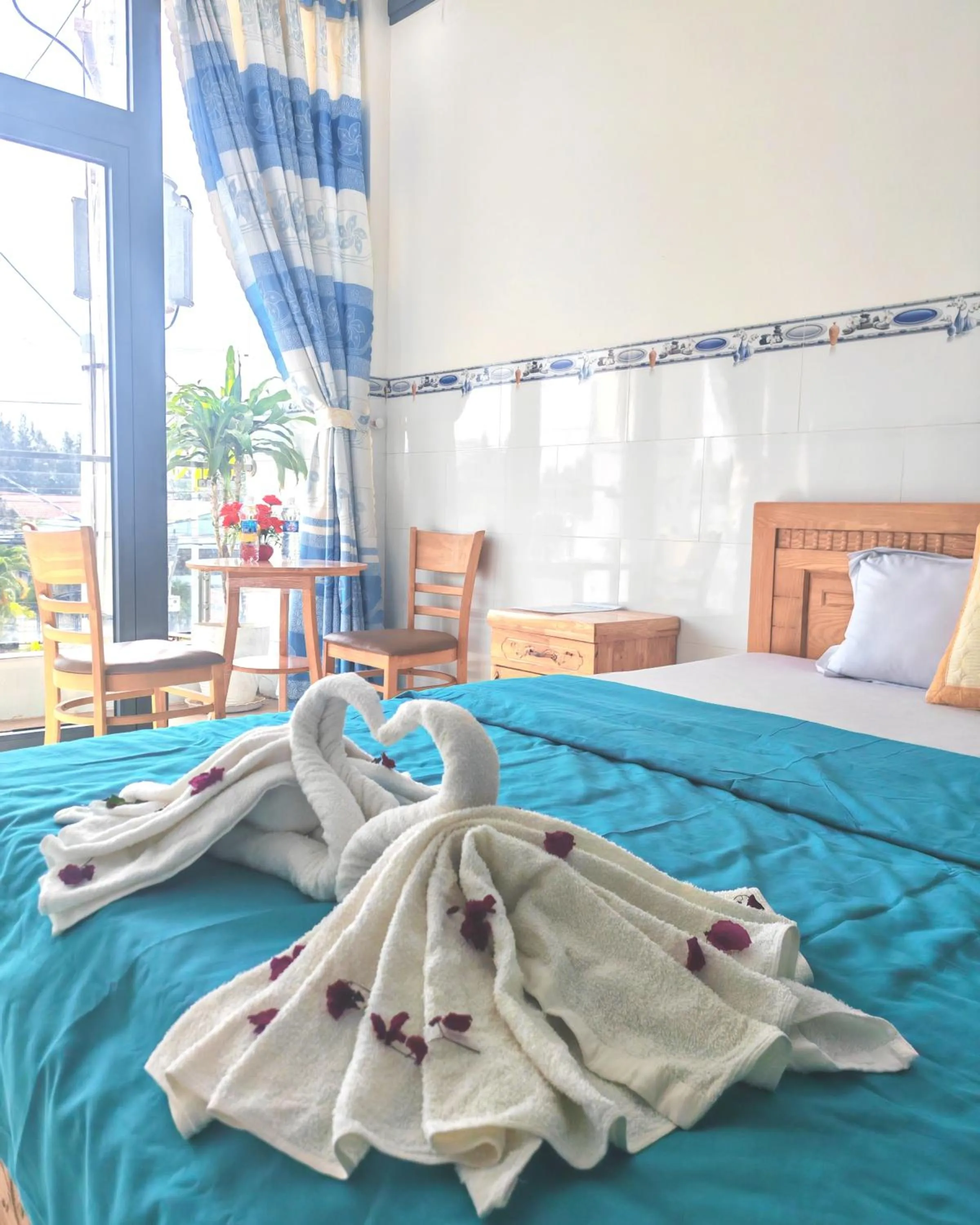 Bed in Hotel Việt Sang