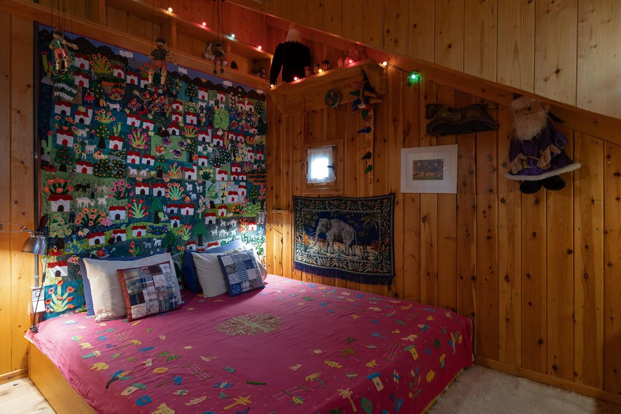 Bed in Vasilikia Mountain Farm & Retreat