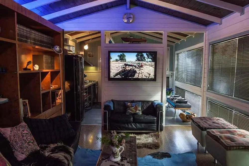 Living room in Vasilikia Mountain Farm & Retreat