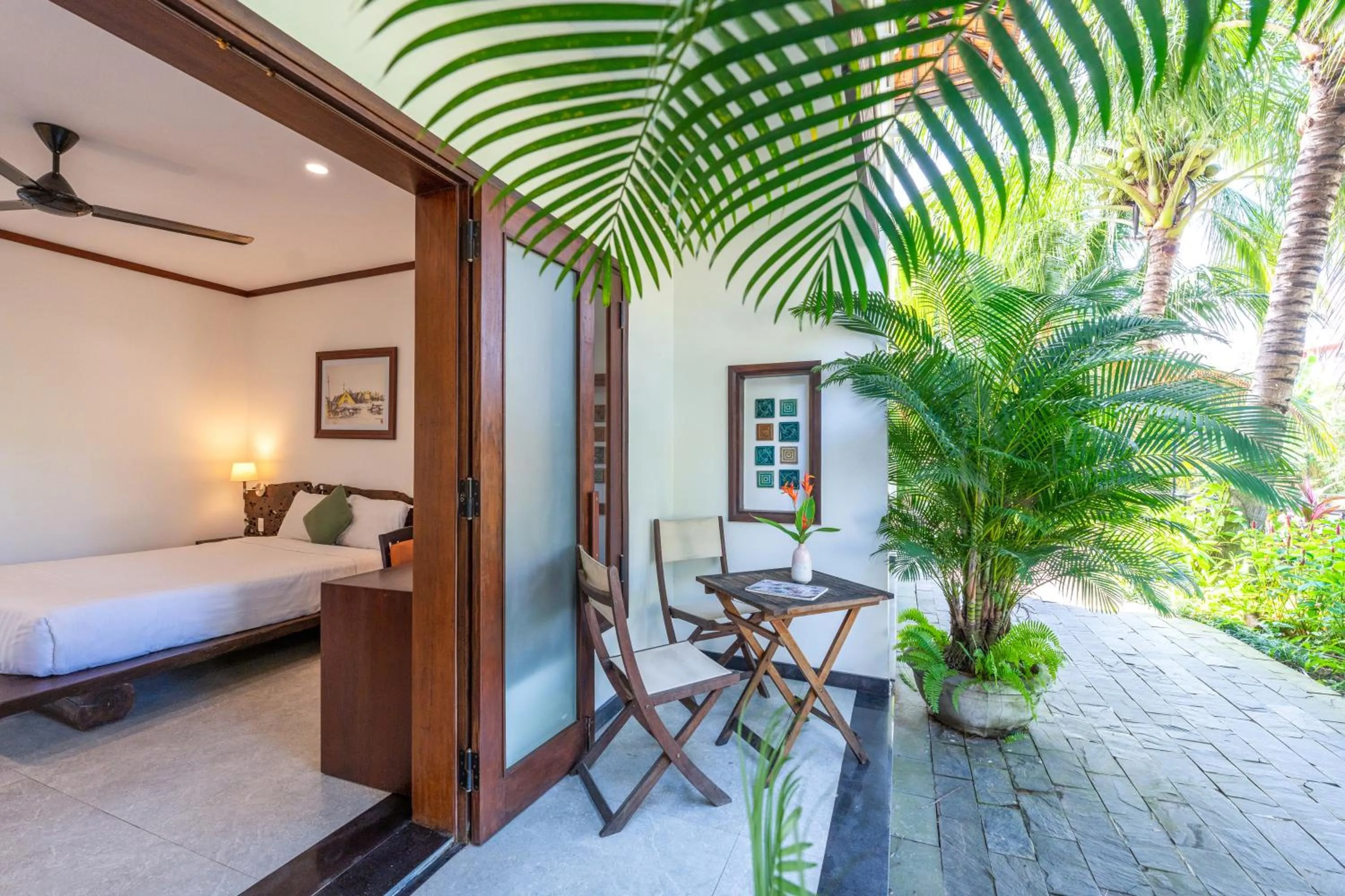 View (from property/room), Bed in Mayci Eco Boutique Hotel Hoi An