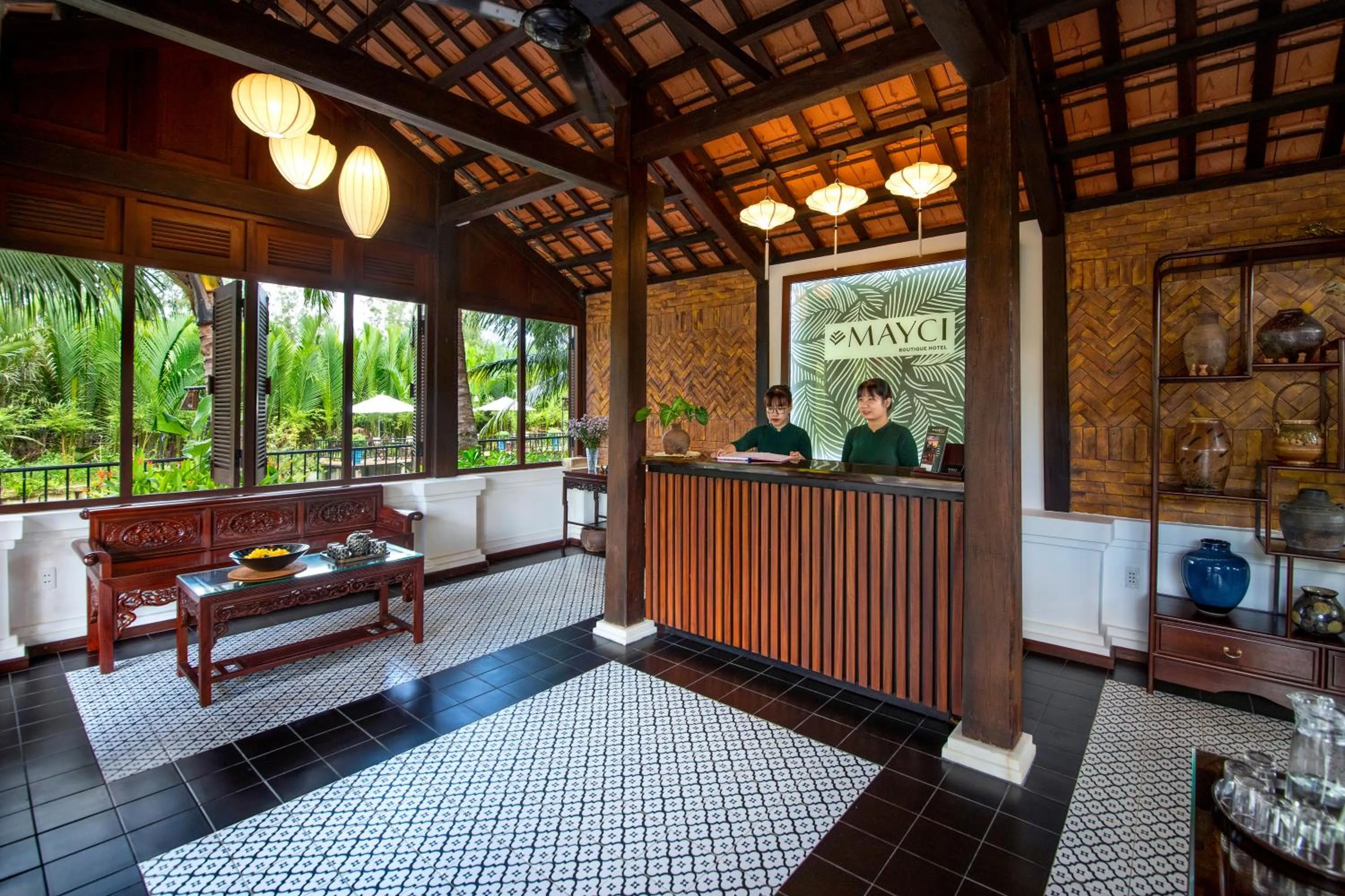Lobby or reception in Mayci Eco Boutique Hotel Hoi An