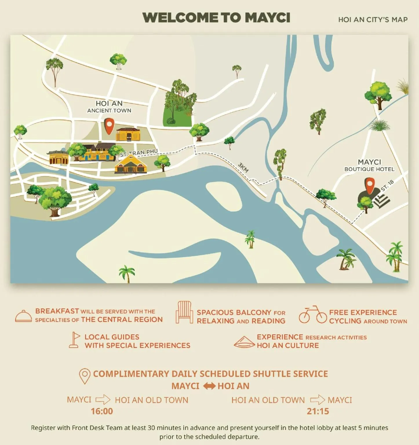 shuttle in Mayci Eco Boutique Hotel Hoi An