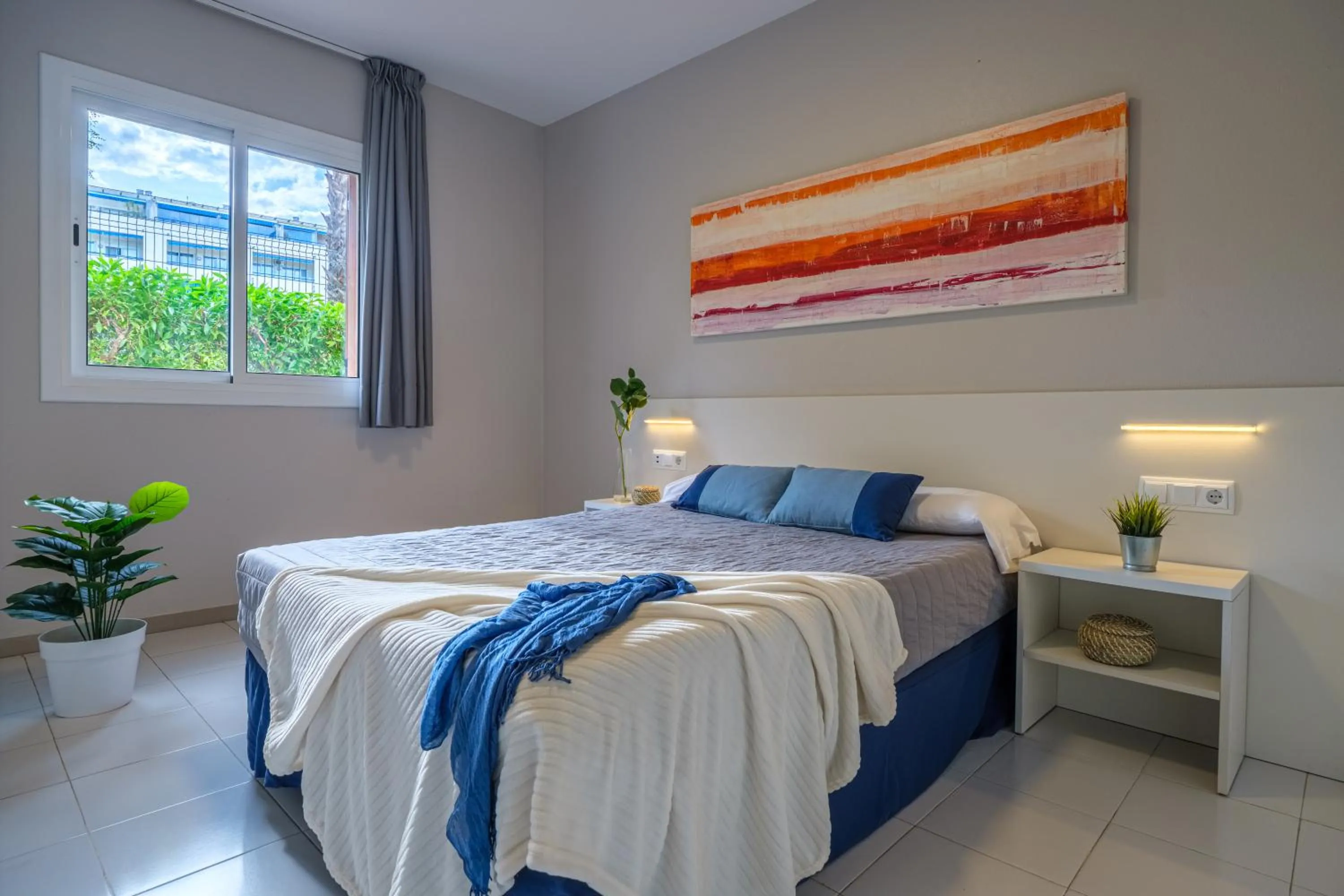 Bedroom, Bed in Apartamentos Estival Park