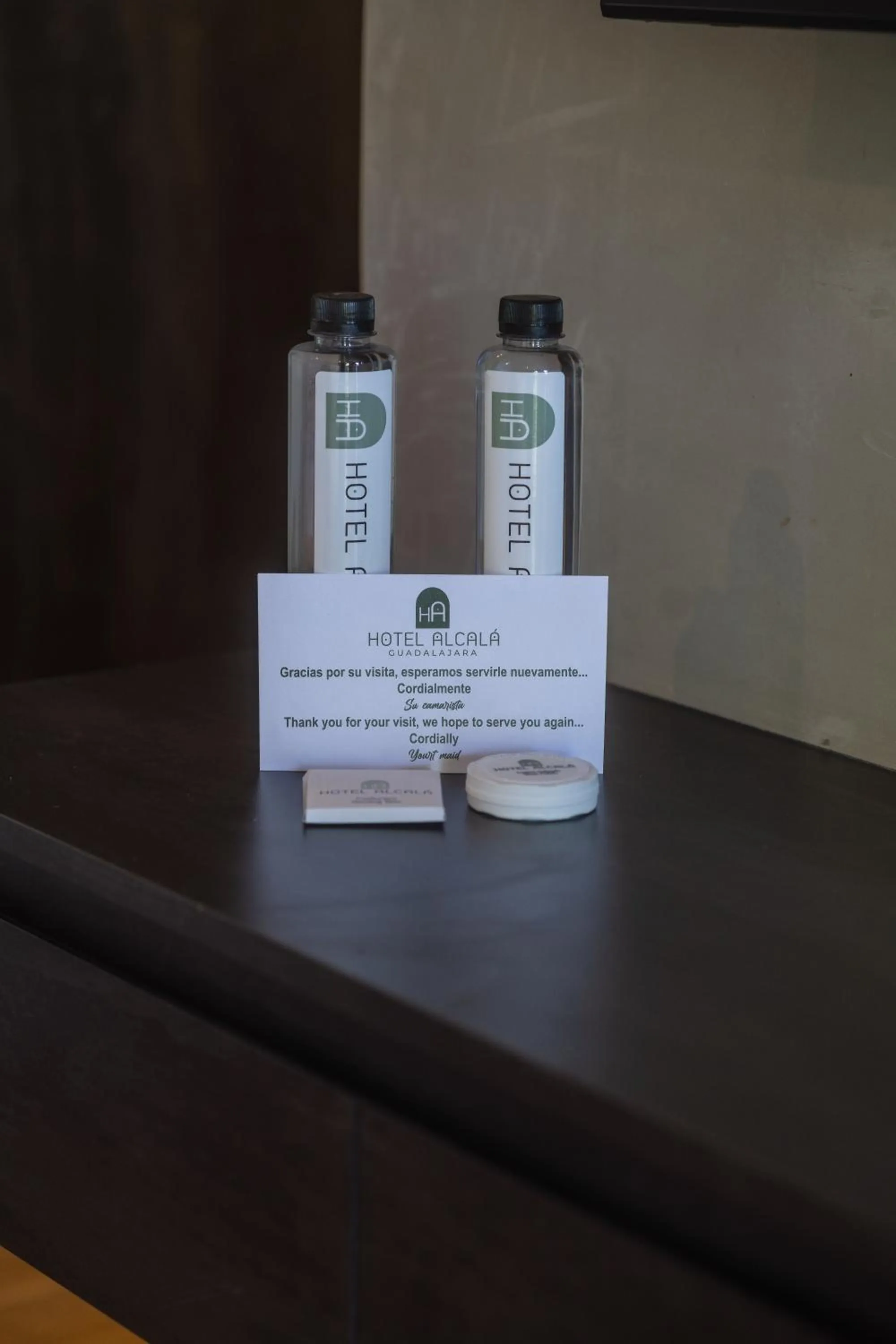 Text overlay in Hotel Alcala Expo