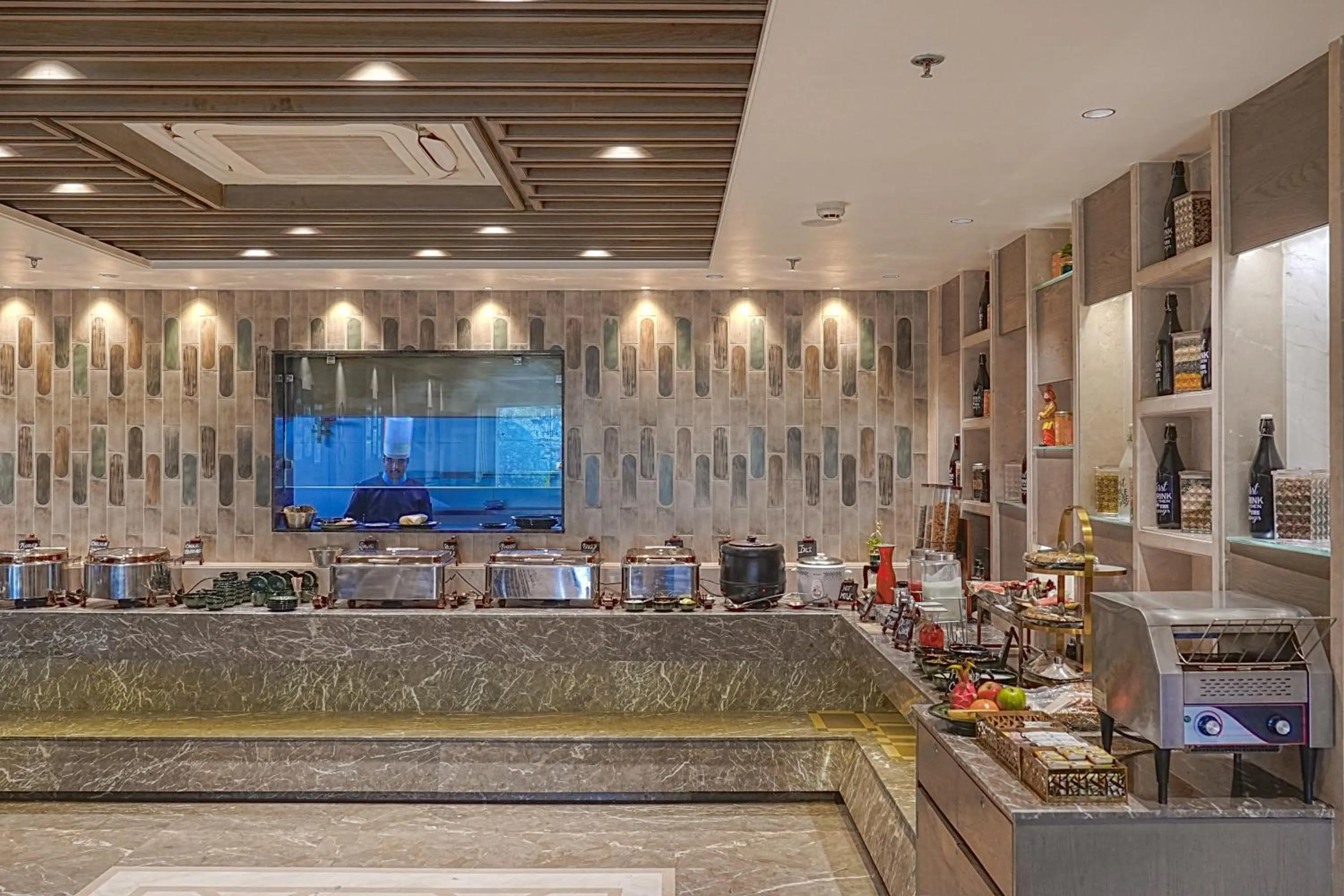 Kitchen or kitchenette in BluSalzz Residence Amritsar