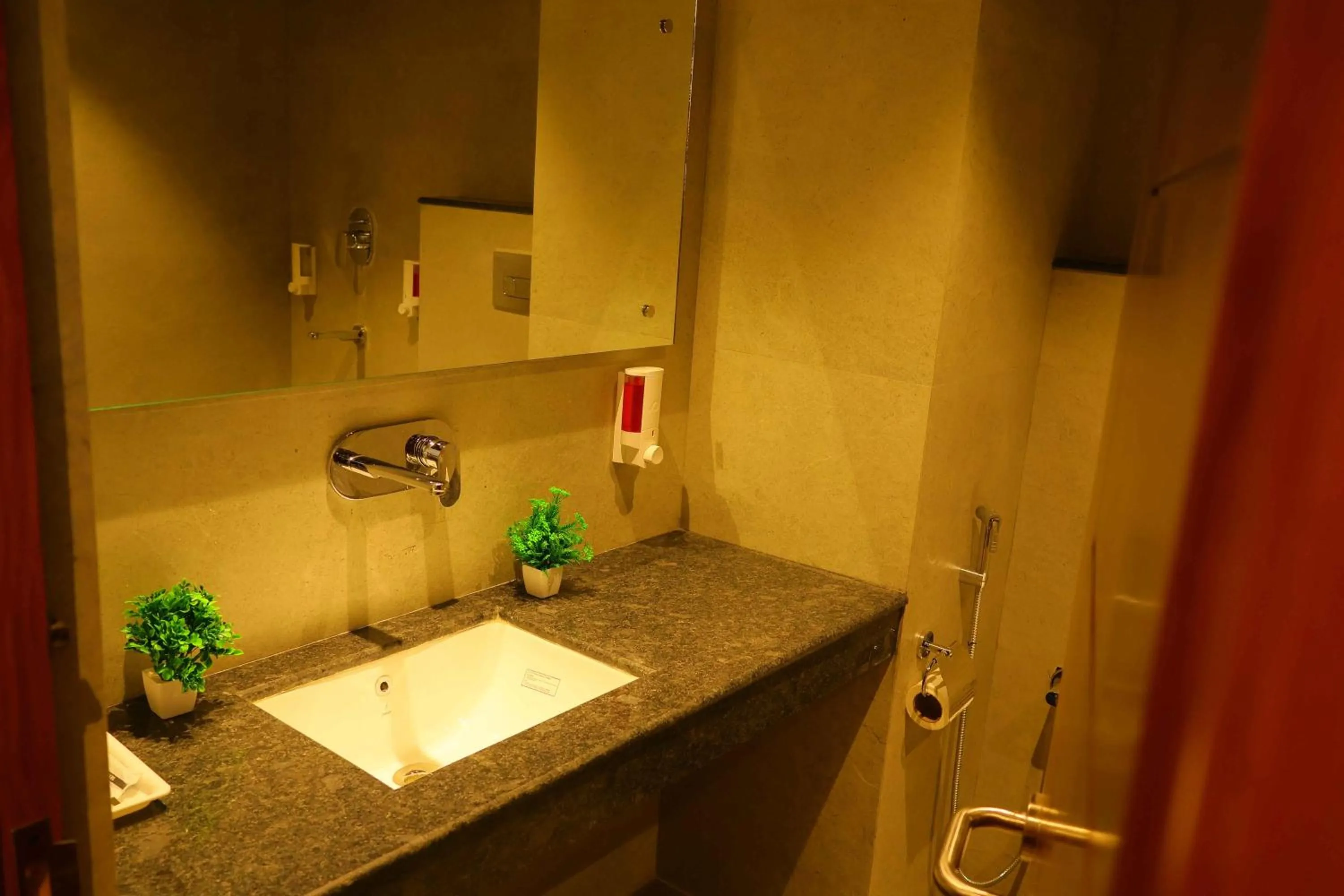 Bathroom in Sa-Ba Manali Inn, Mall Road