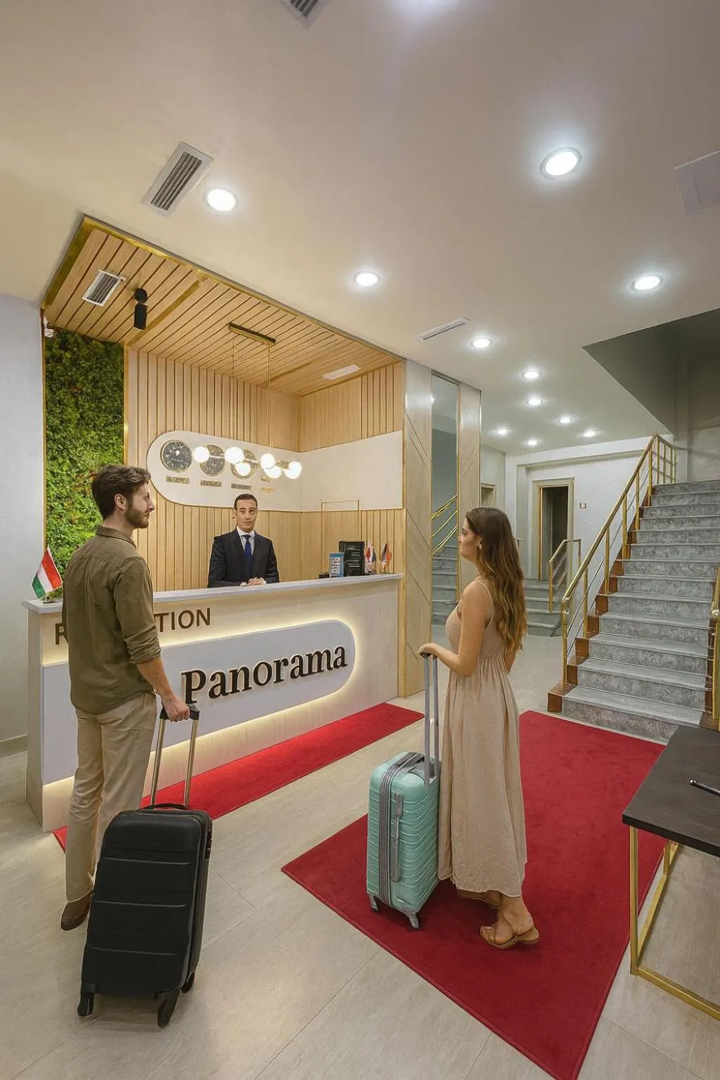 Lobby or reception in Panorama Hotel & More