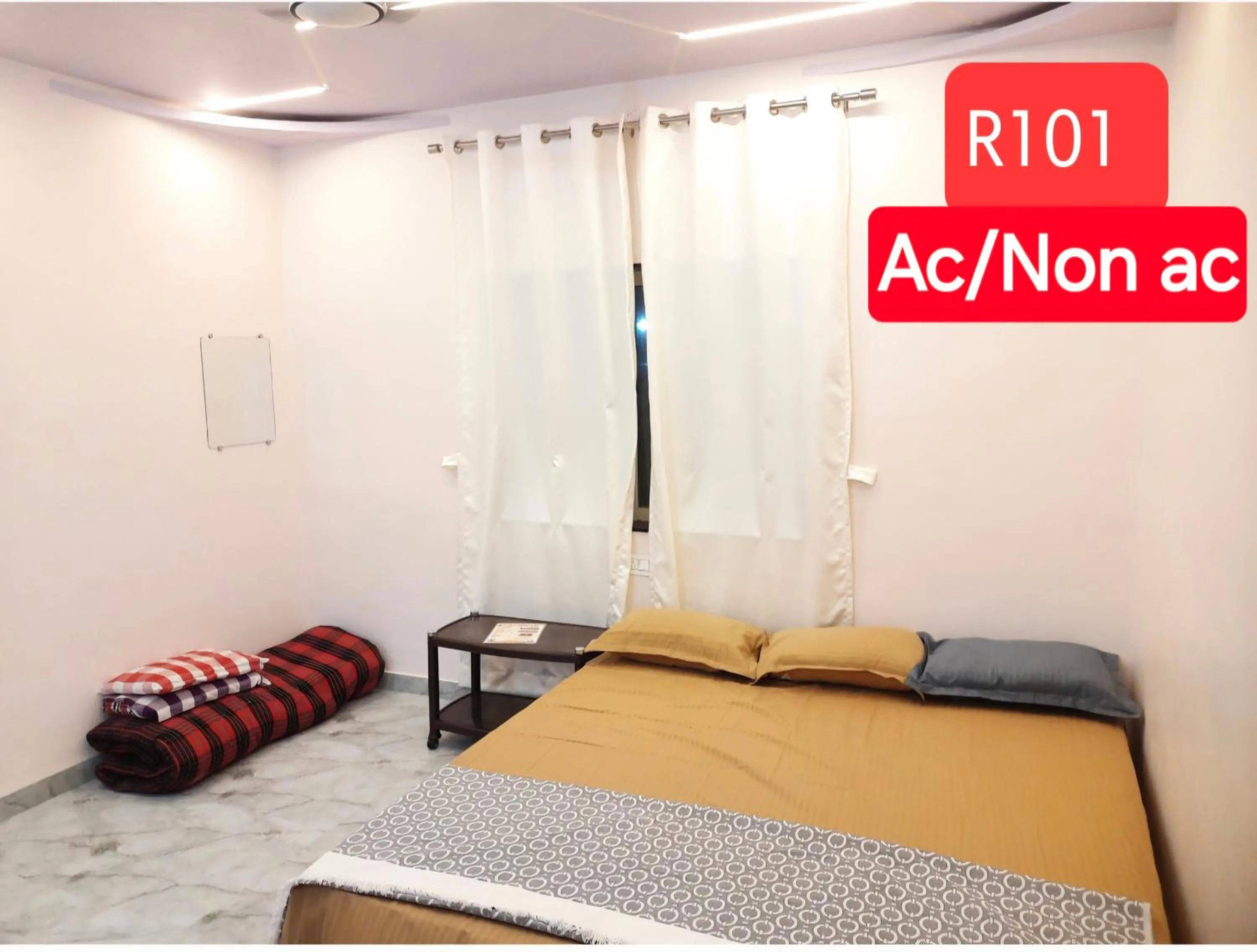 Bed in Shriguru Guest House Akkalkot