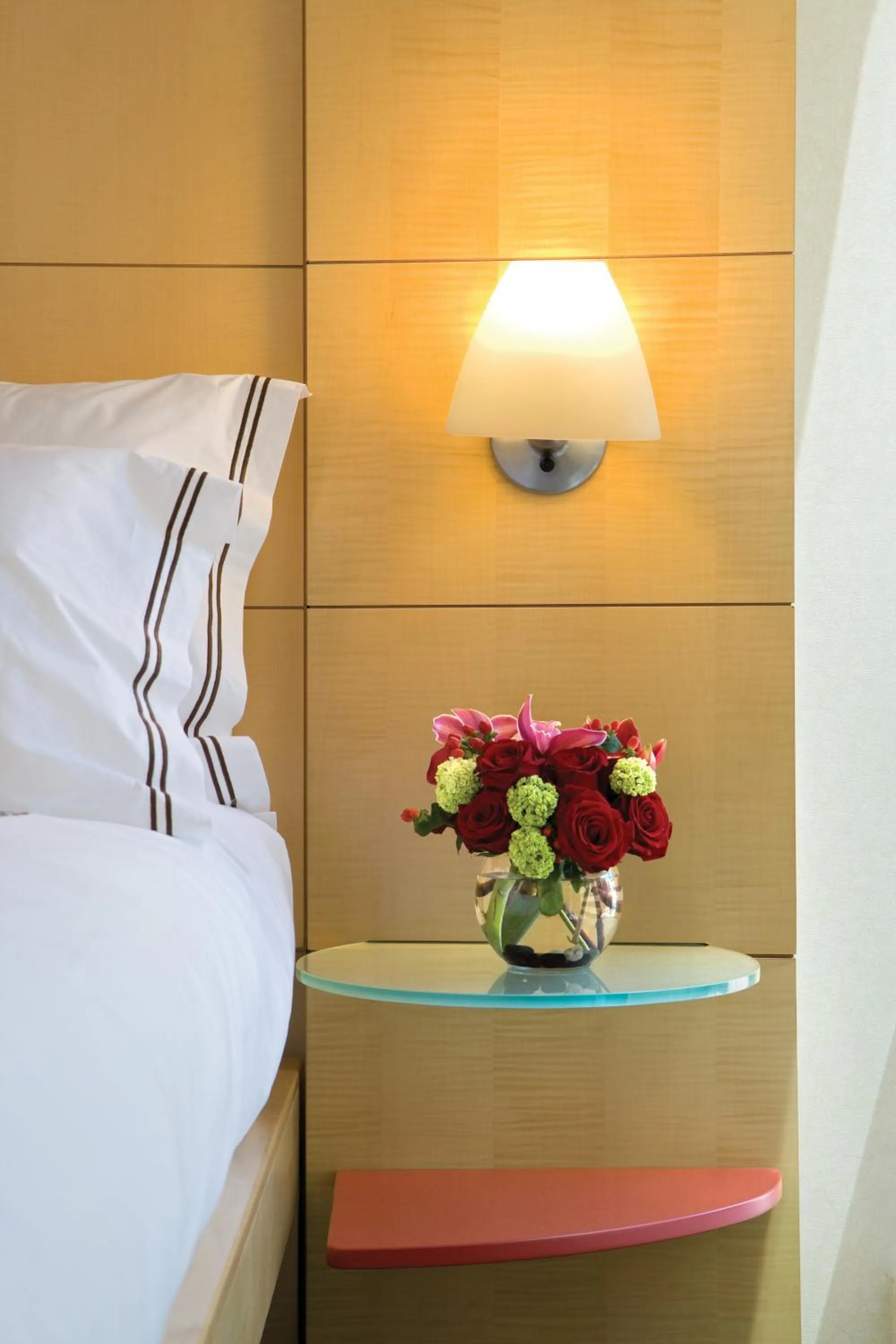 Decorative detail, Bed in Millennium Premier Hotel New York Times Square