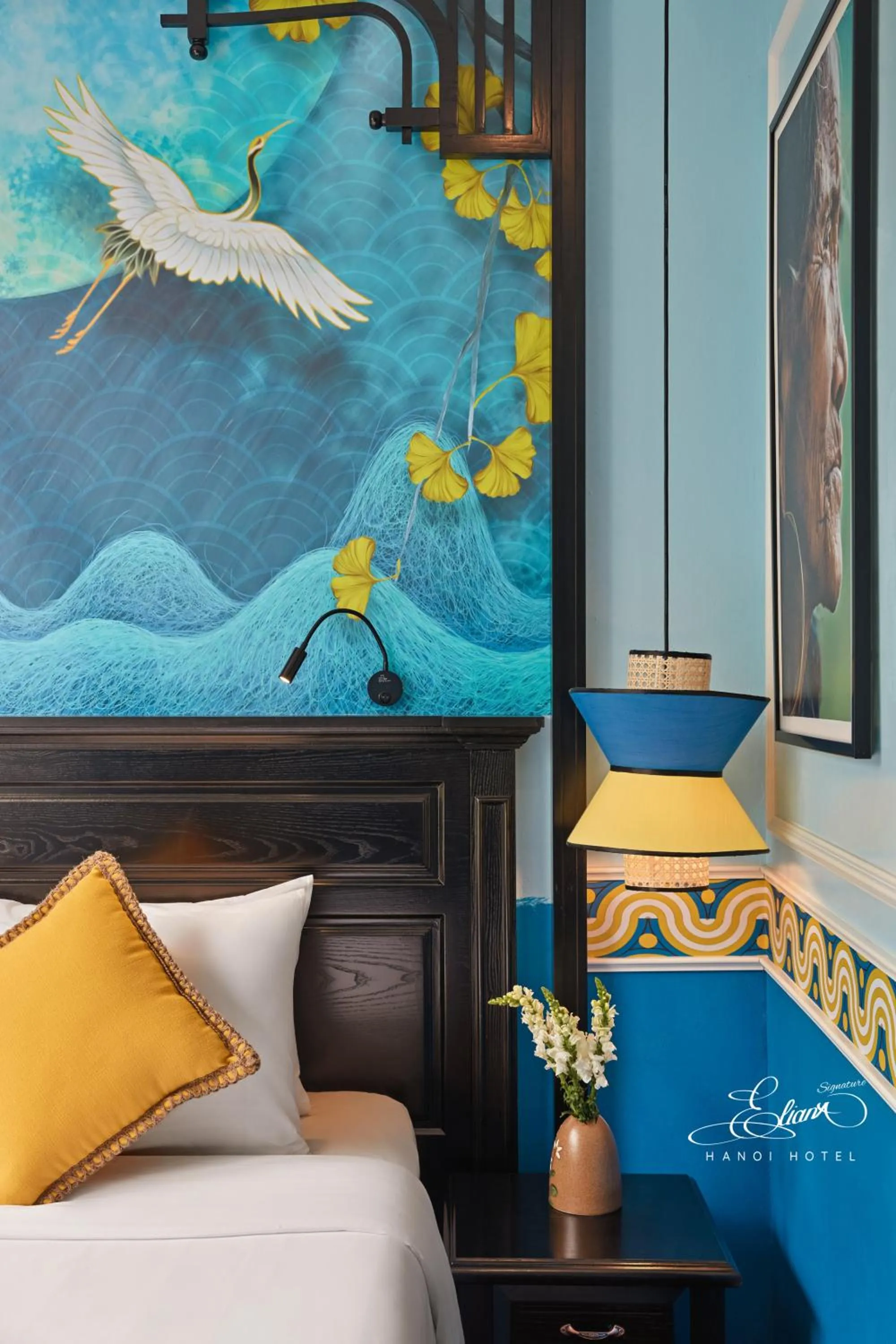 Bed in Eliana Signature Hanoi Hotel