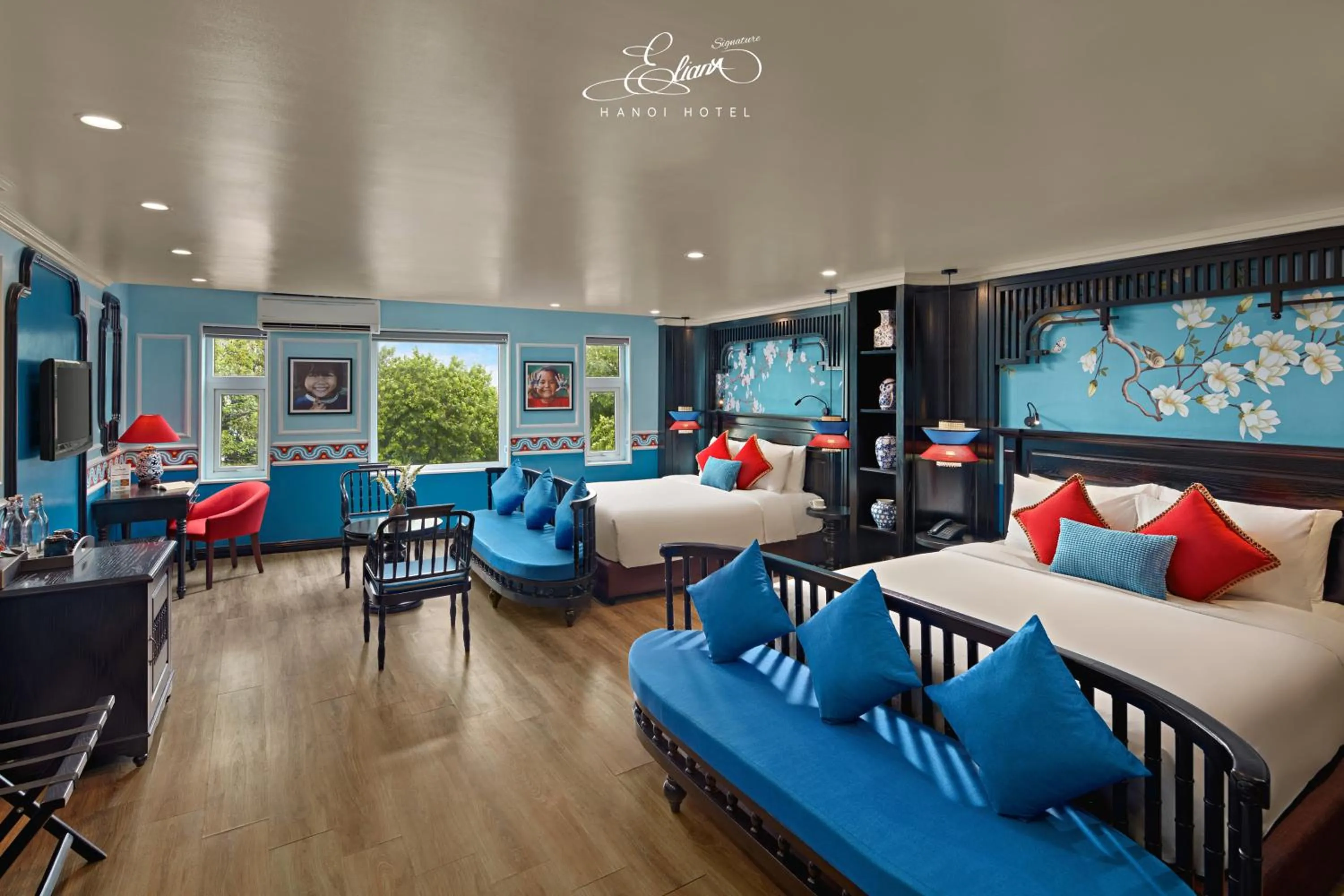 Bed in Eliana Signature Hanoi Hotel