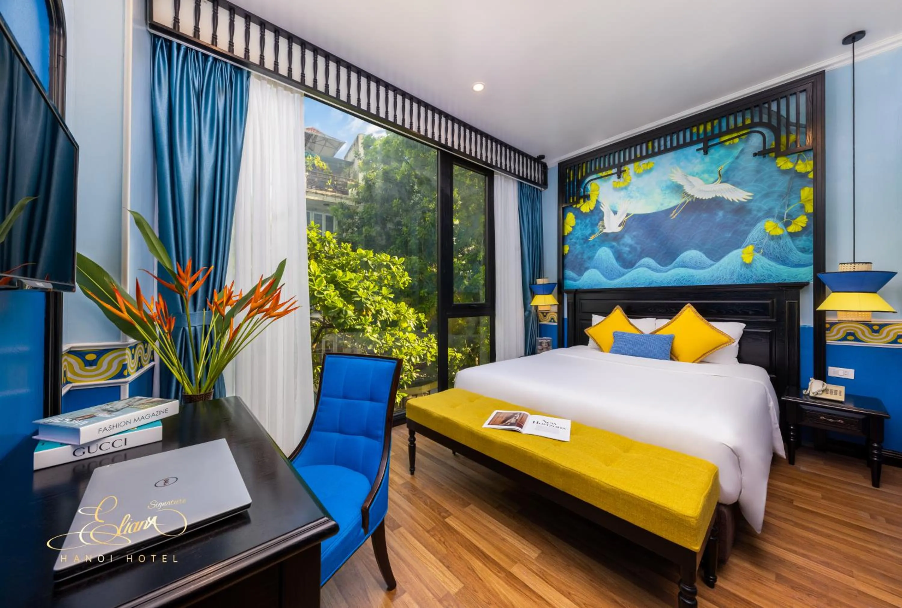 Bed in Eliana Signature Hanoi Hotel