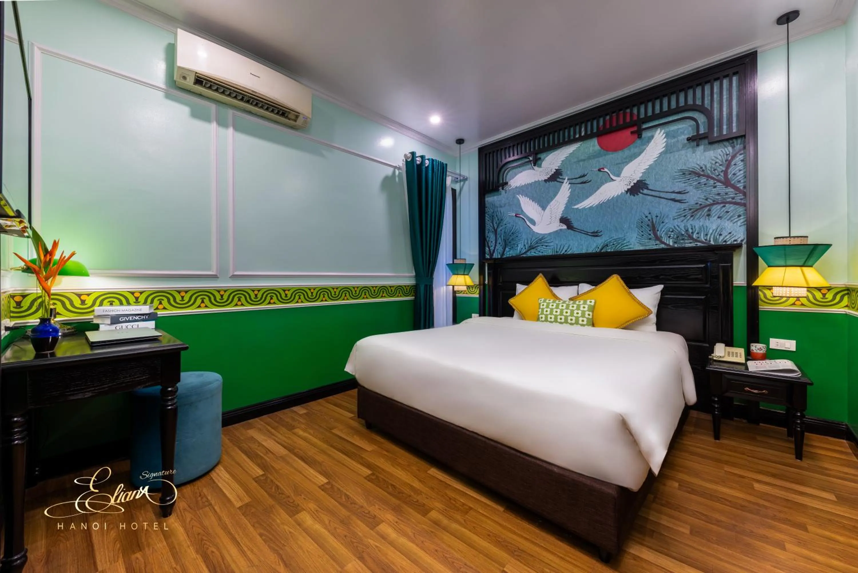 Bed in Eliana Signature Hanoi Hotel