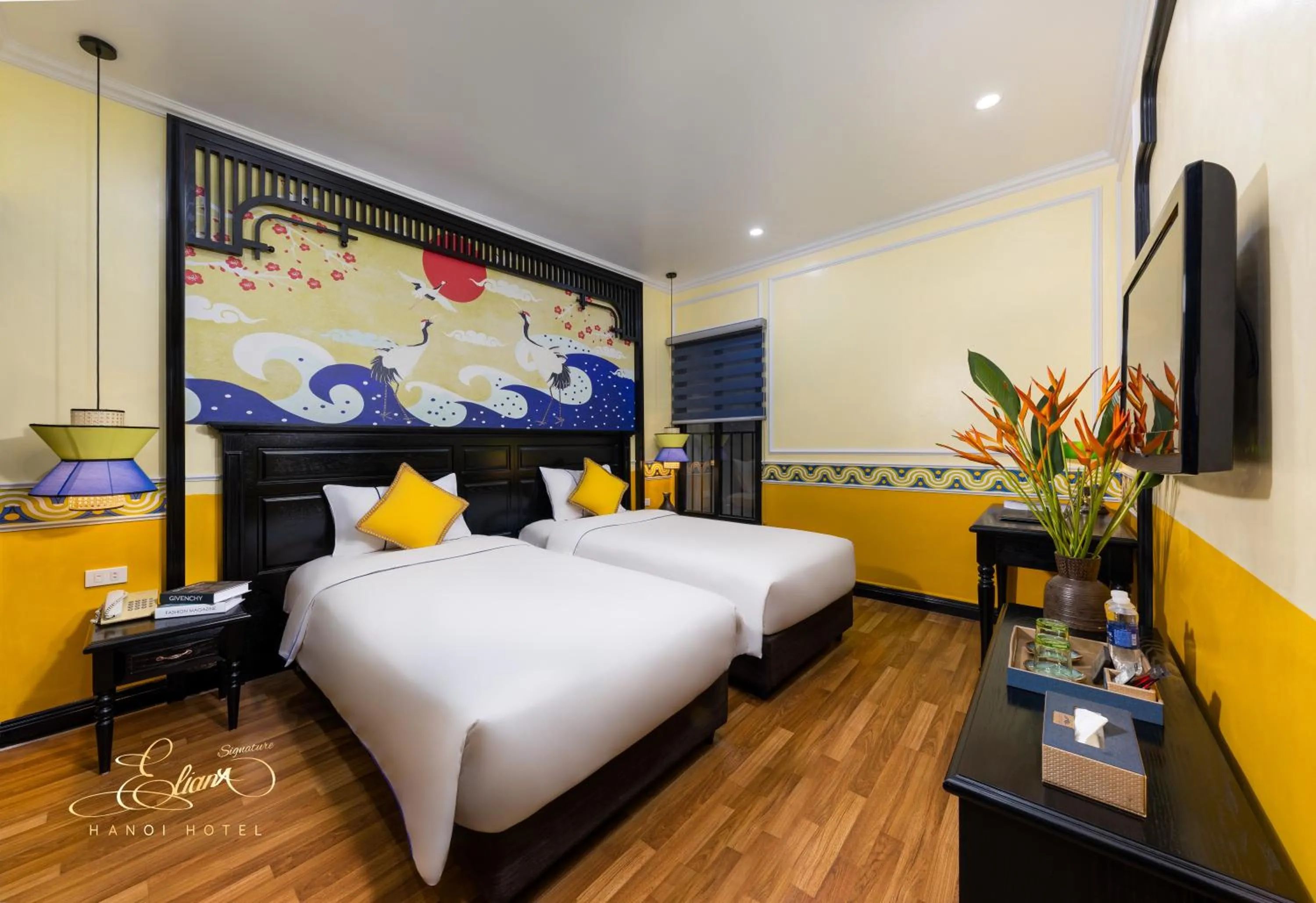 Bed in Eliana Signature Hanoi Hotel