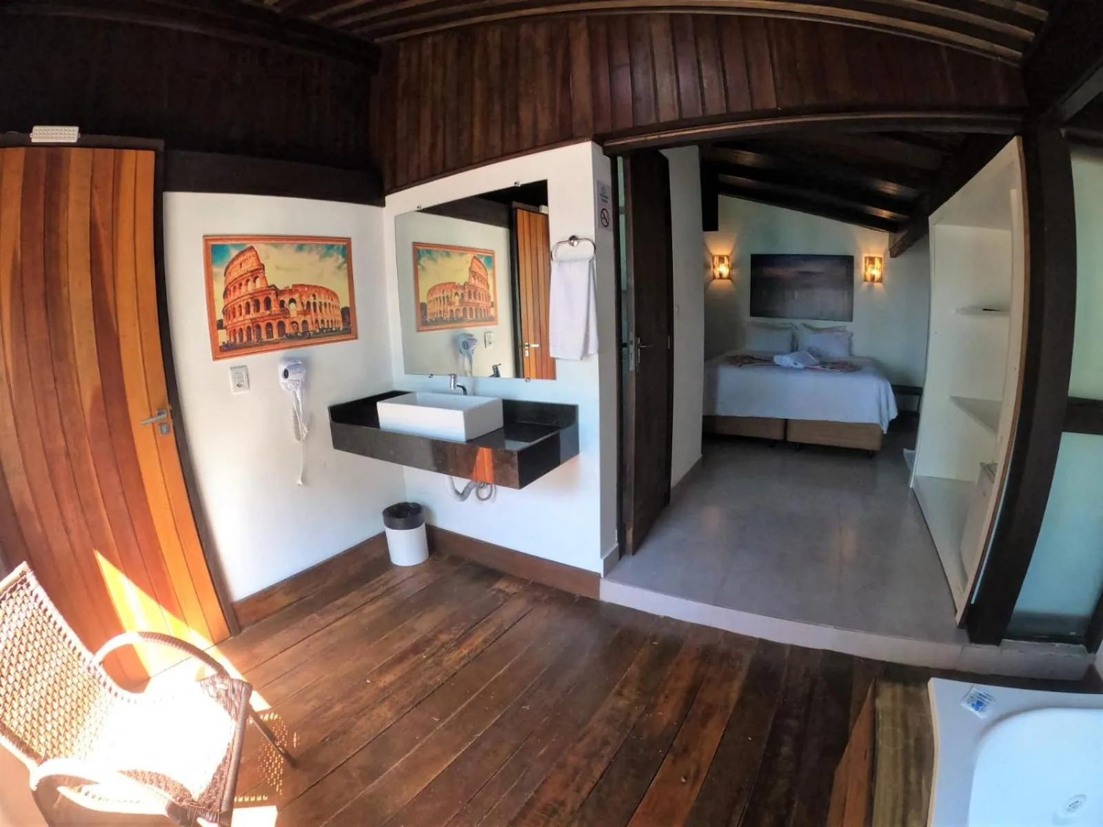 Bed in Hotel Pé na Areia