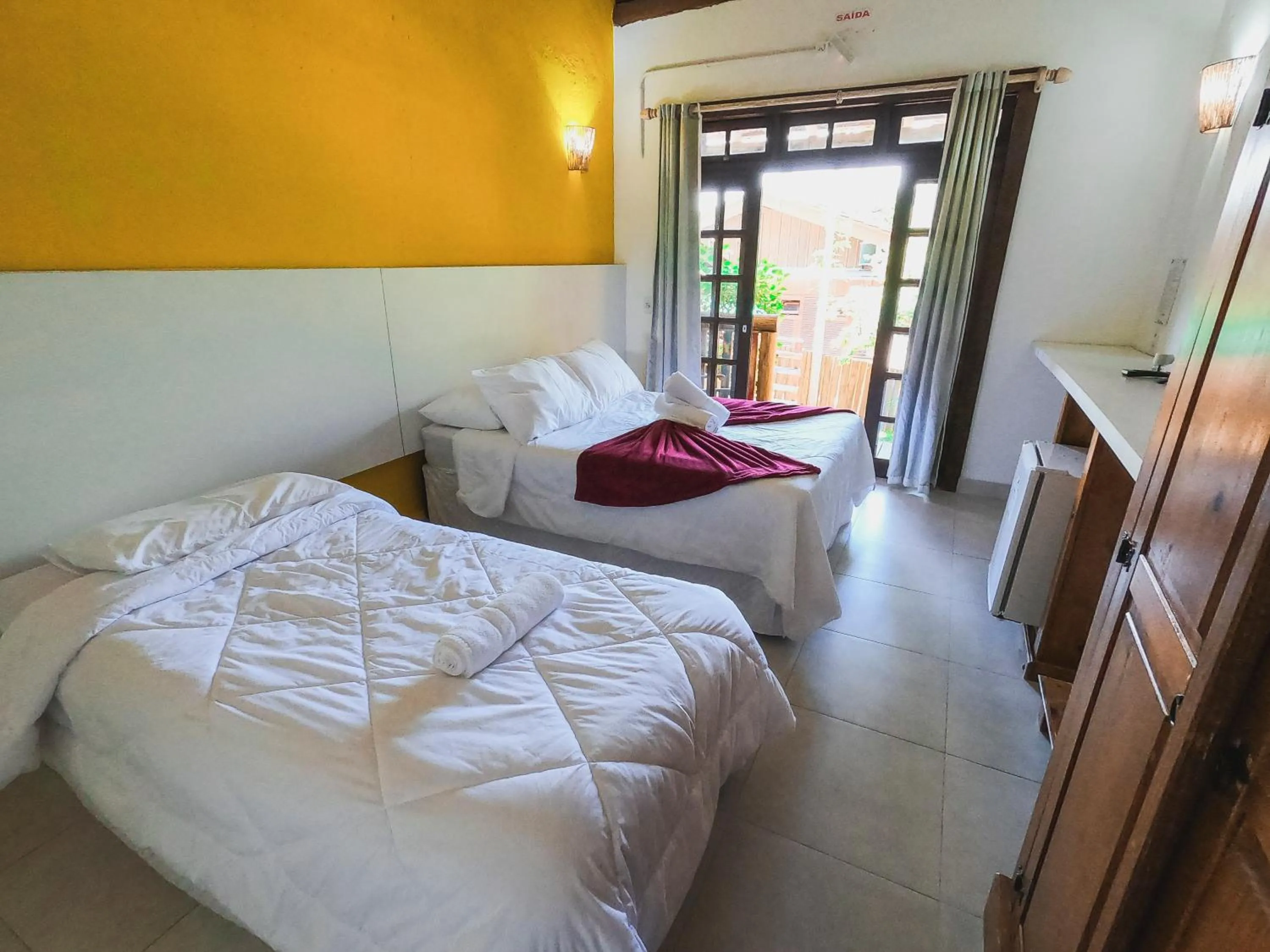 Bed in Hotel Pé na Areia