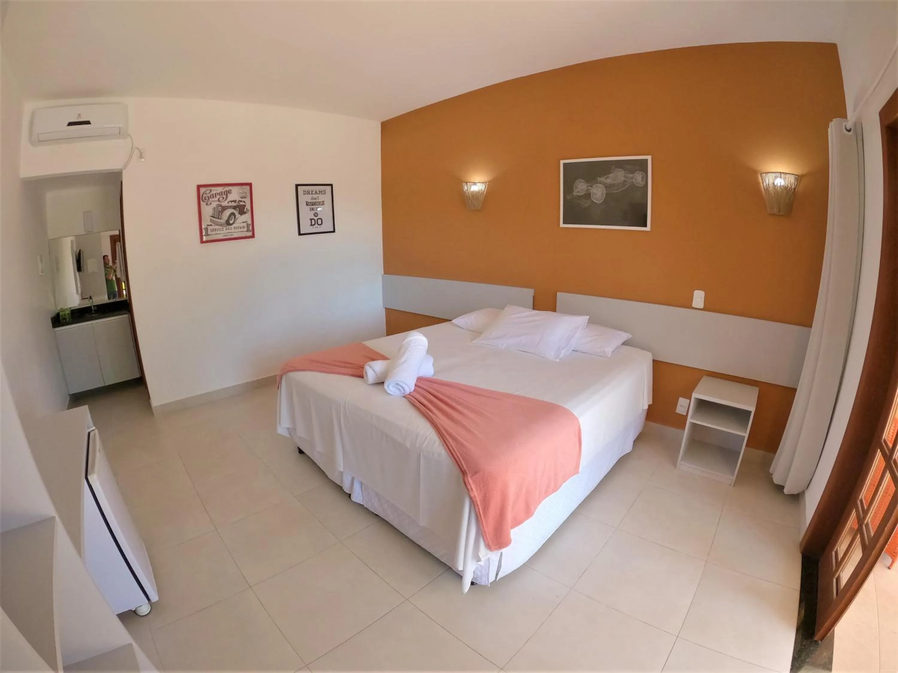 Bed in Hotel Pé na Areia