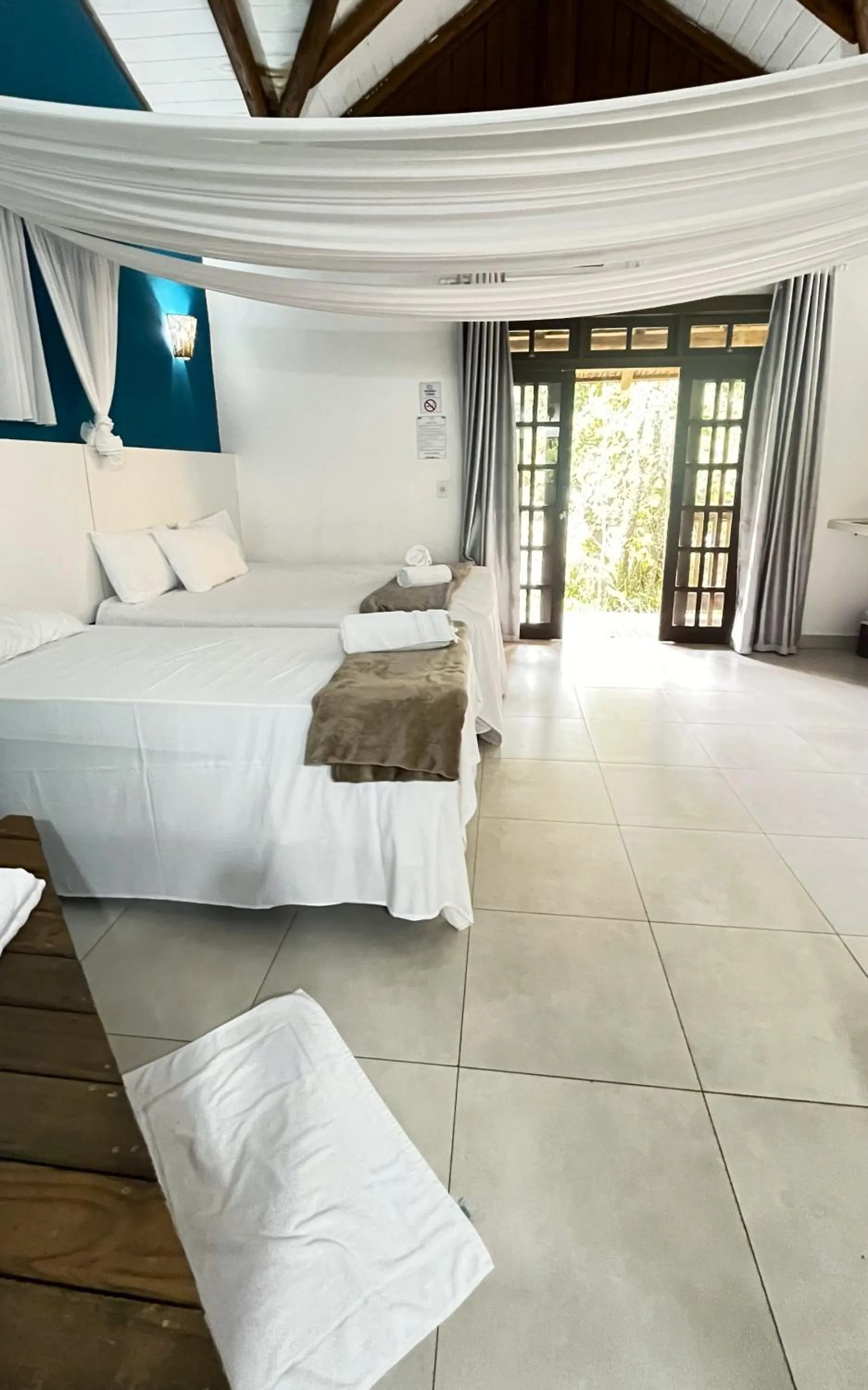 Bed in Hotel Pé na Areia