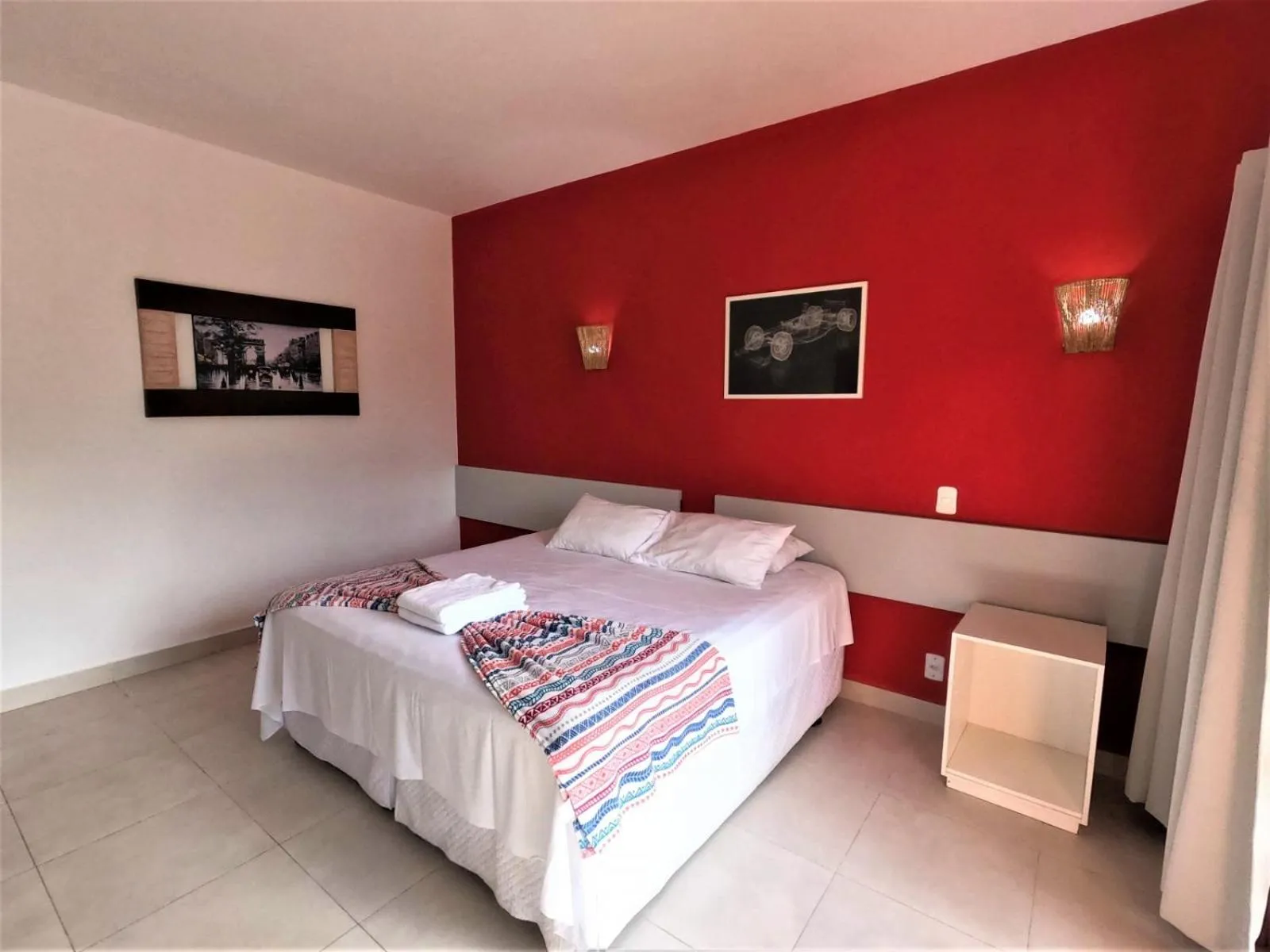 Bed in Hotel Pé na Areia