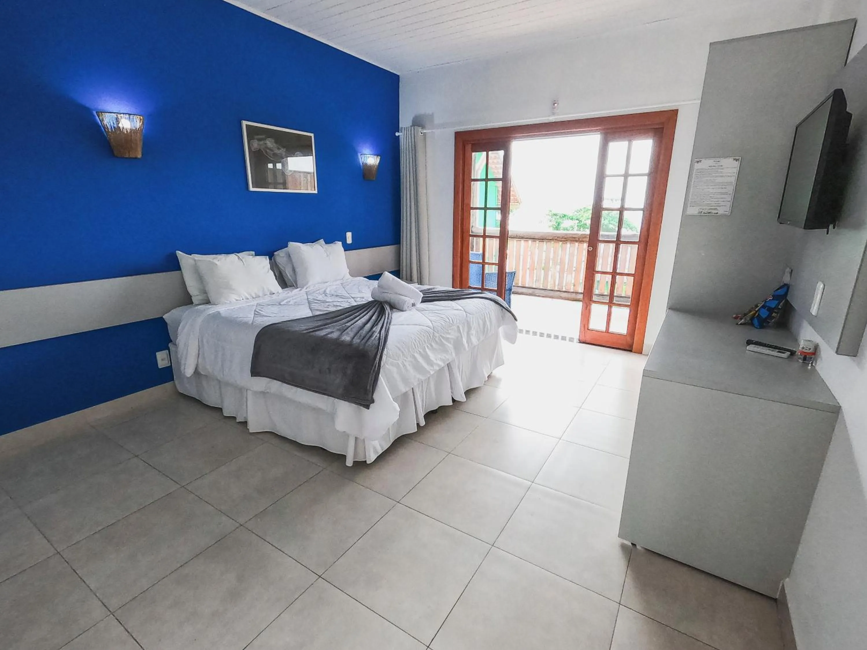 Bed in Hotel Pé na Areia