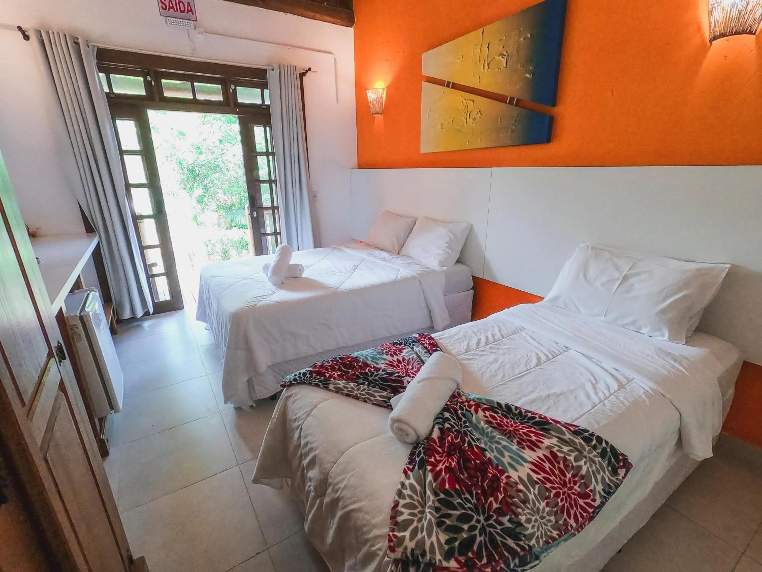 Bed in Hotel Pé na Areia