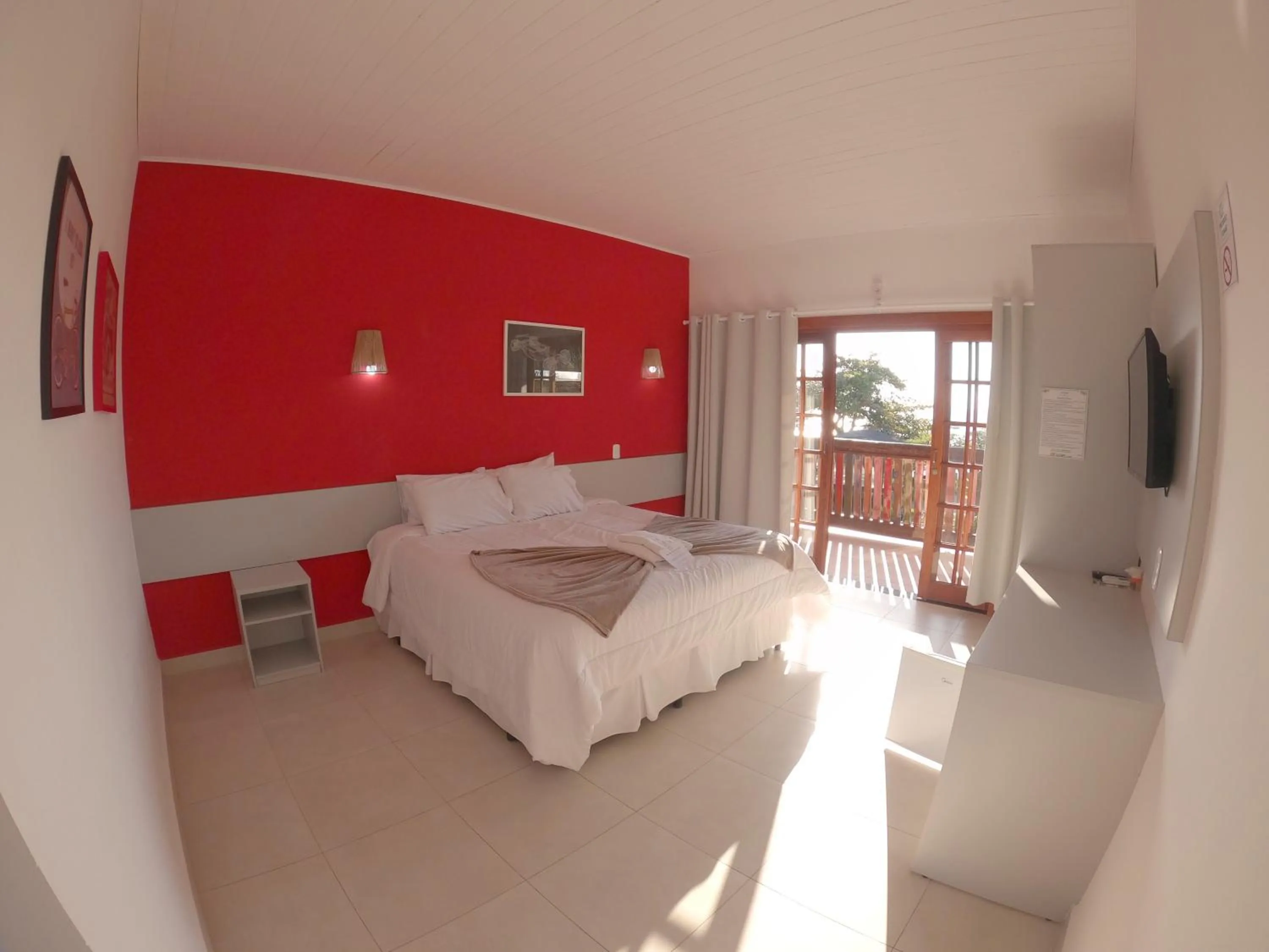 Bed in Hotel Pé na Areia