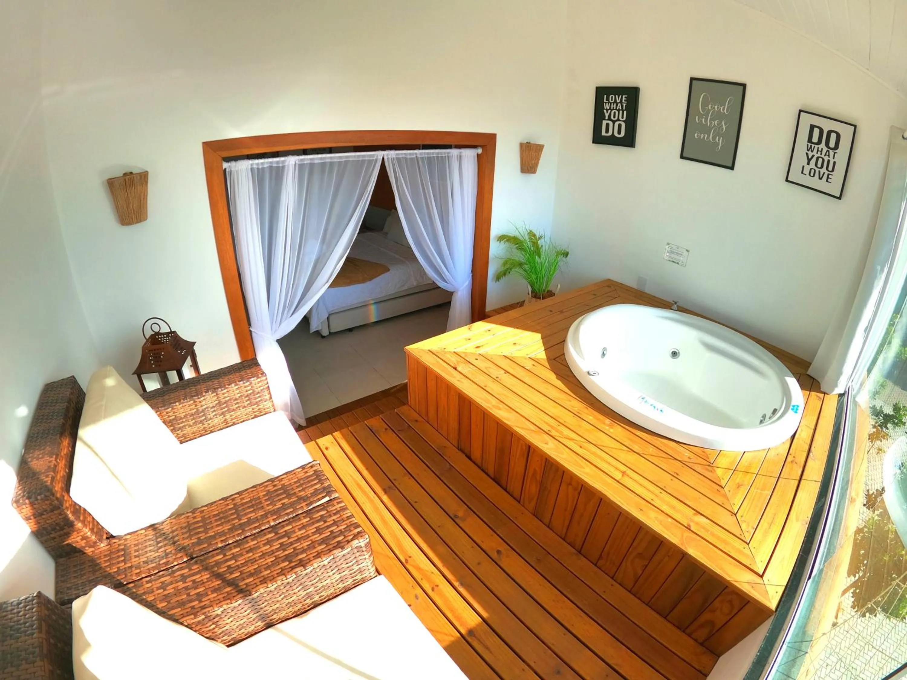 Bed in Hotel Pé na Areia