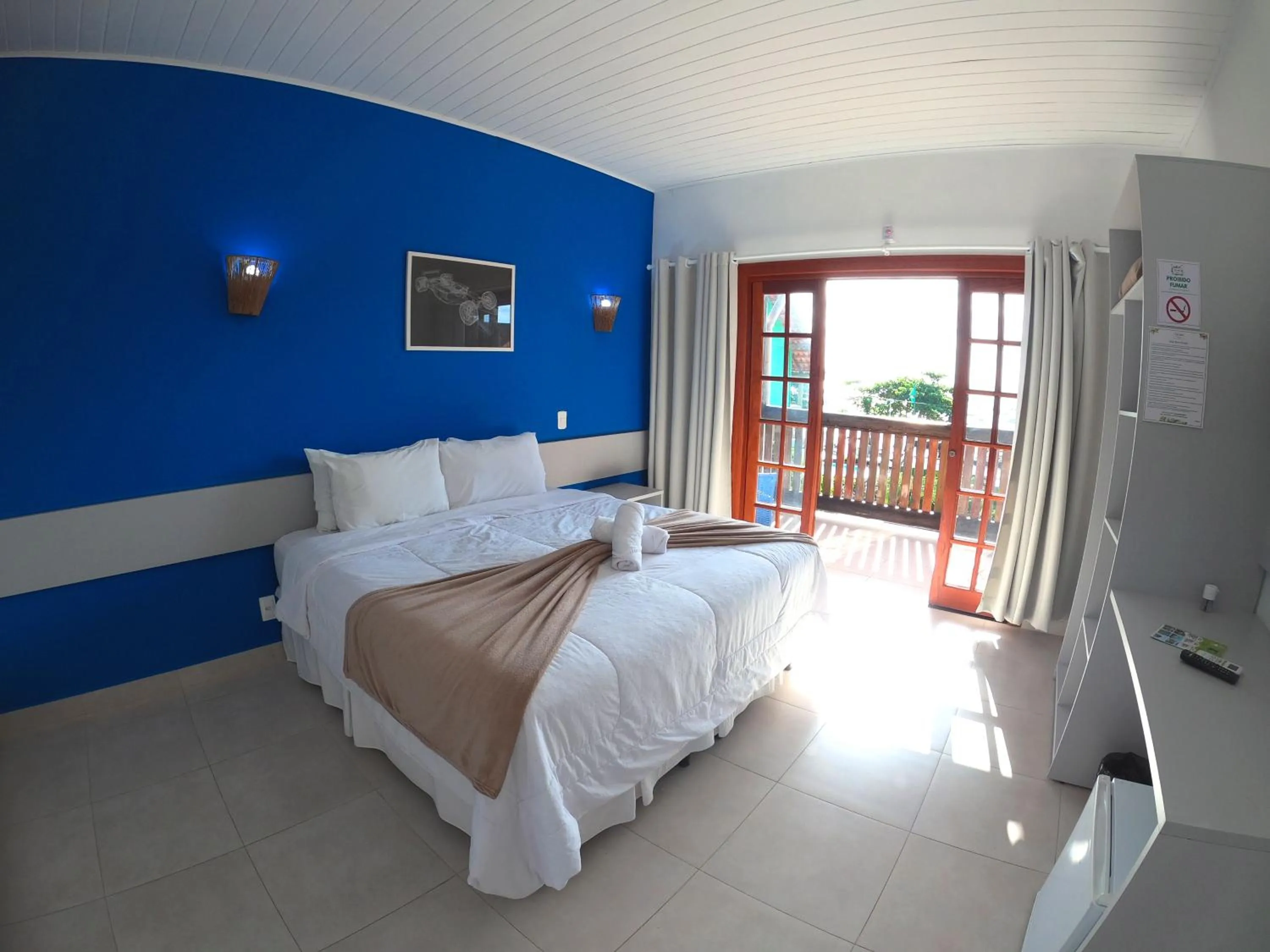 Bed in Hotel Pé na Areia