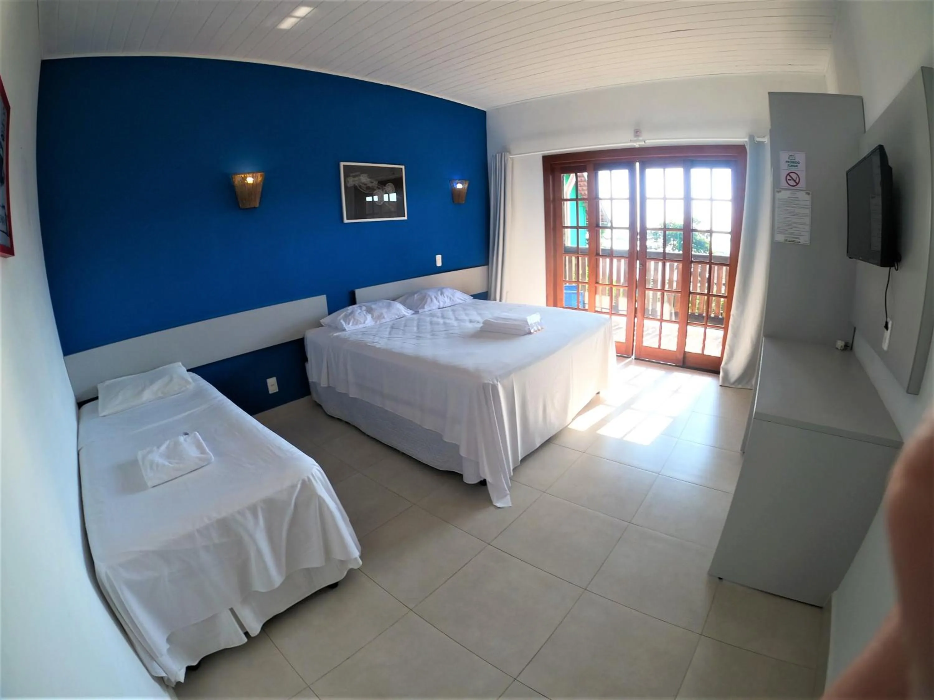 Bed in Hotel Pé na Areia