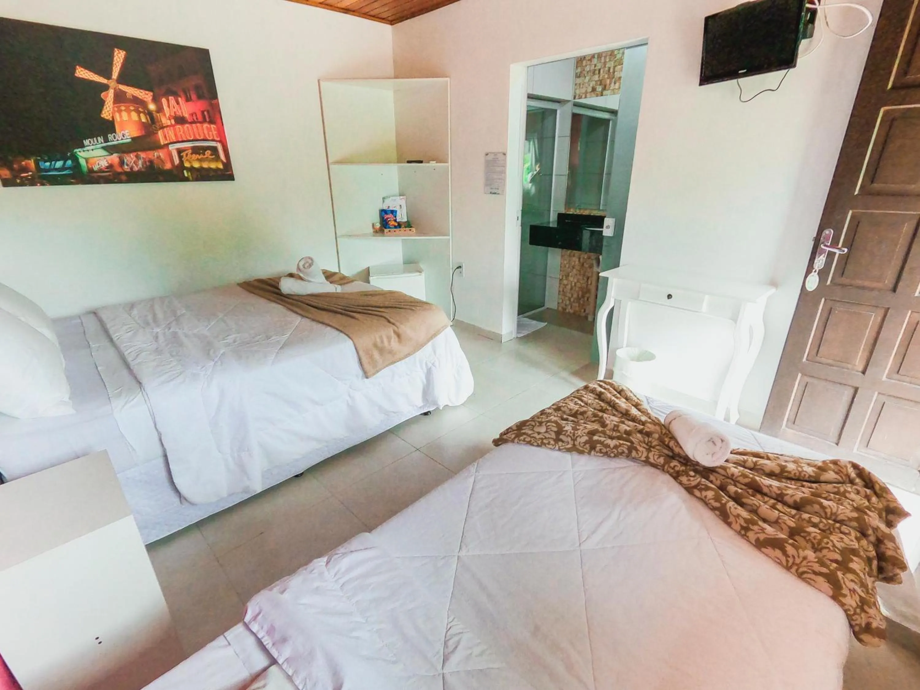 Bed in Hotel Pé na Areia