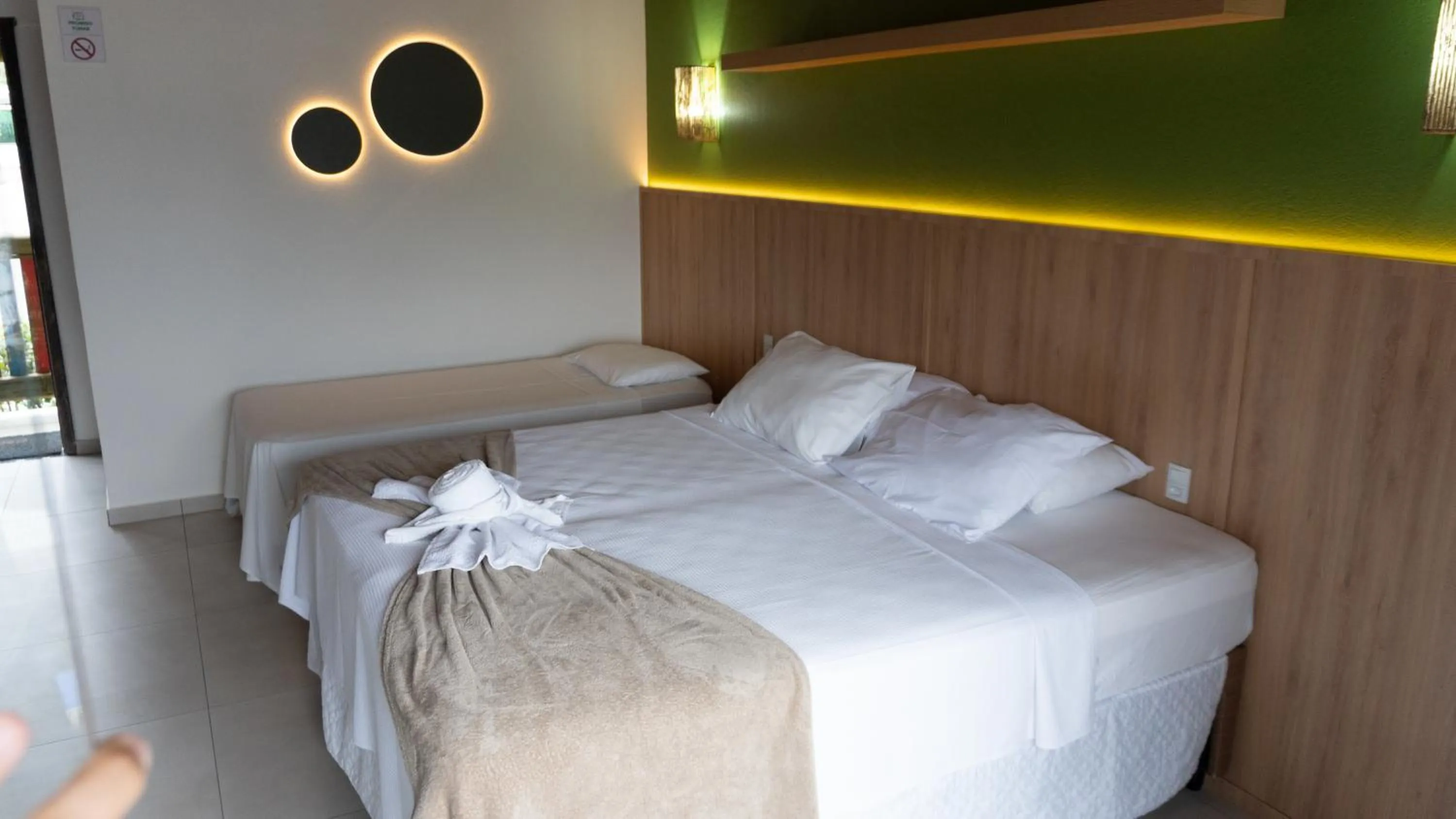 Bed in Hotel Pé na Areia