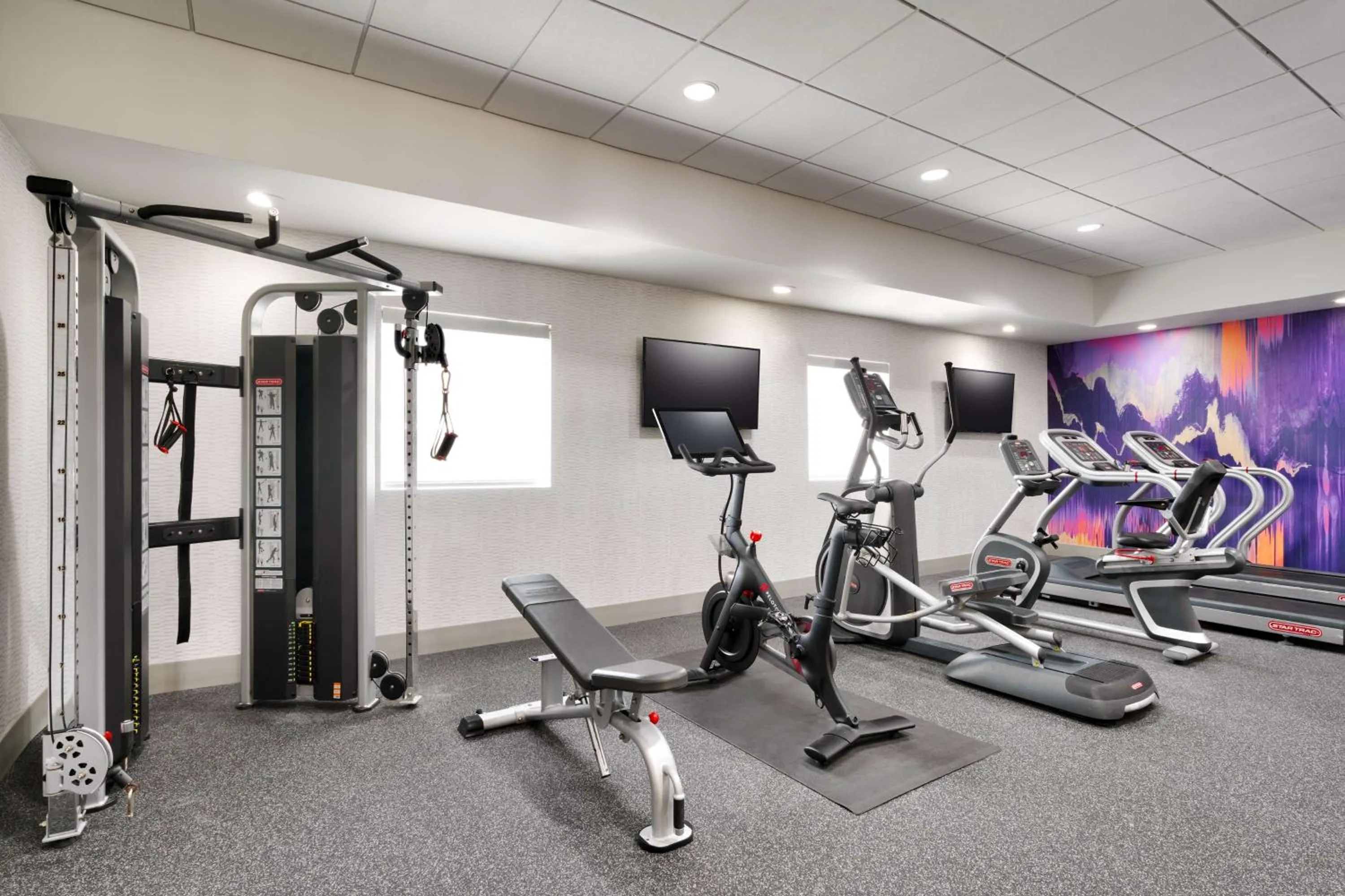 Fitness centre/facilities in Home2 Suites by Hilton Houston Katy